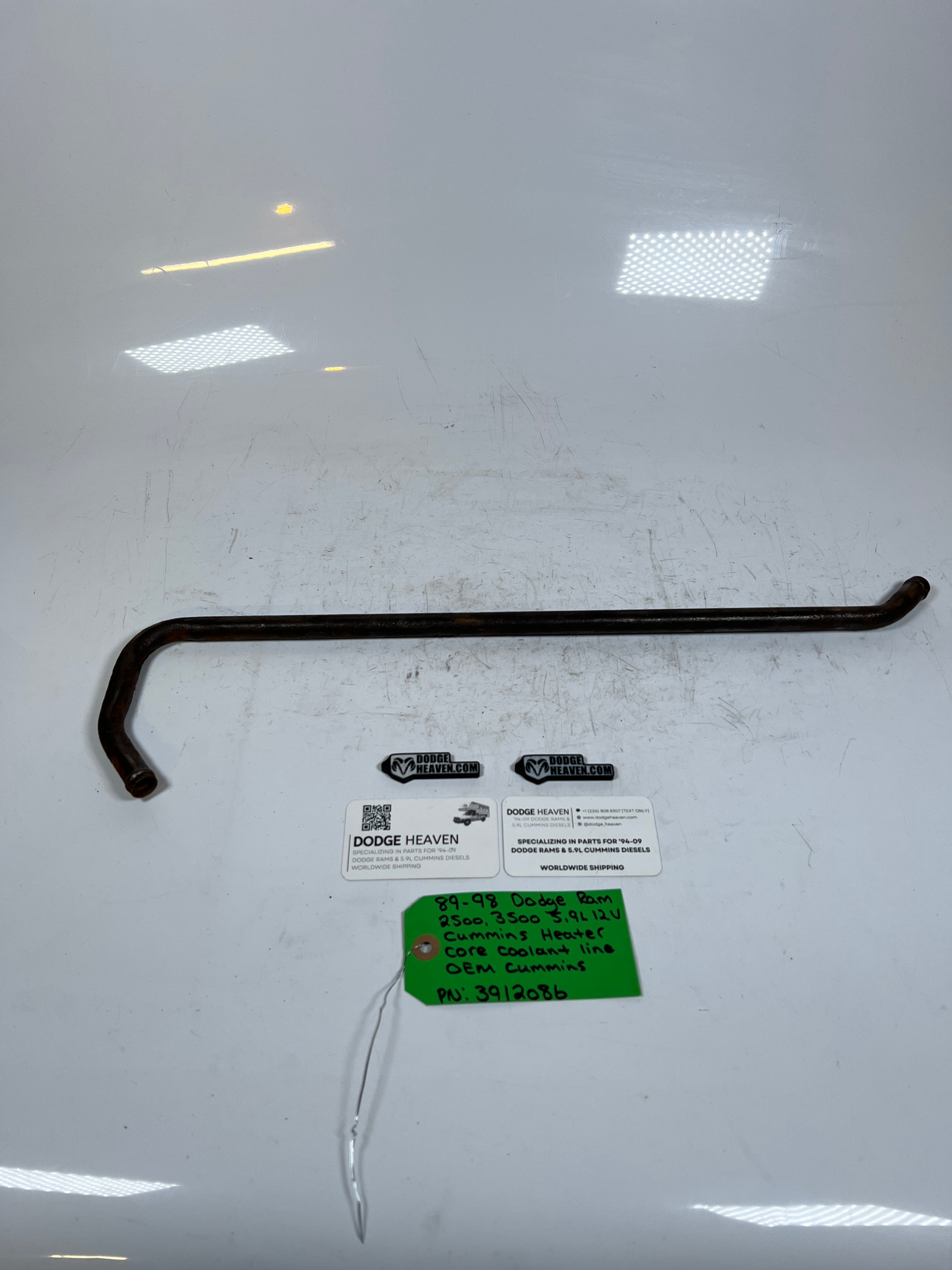 1989-1998 Dodge Ram 5.9L 12V Cummins Heater Core Coolant Line