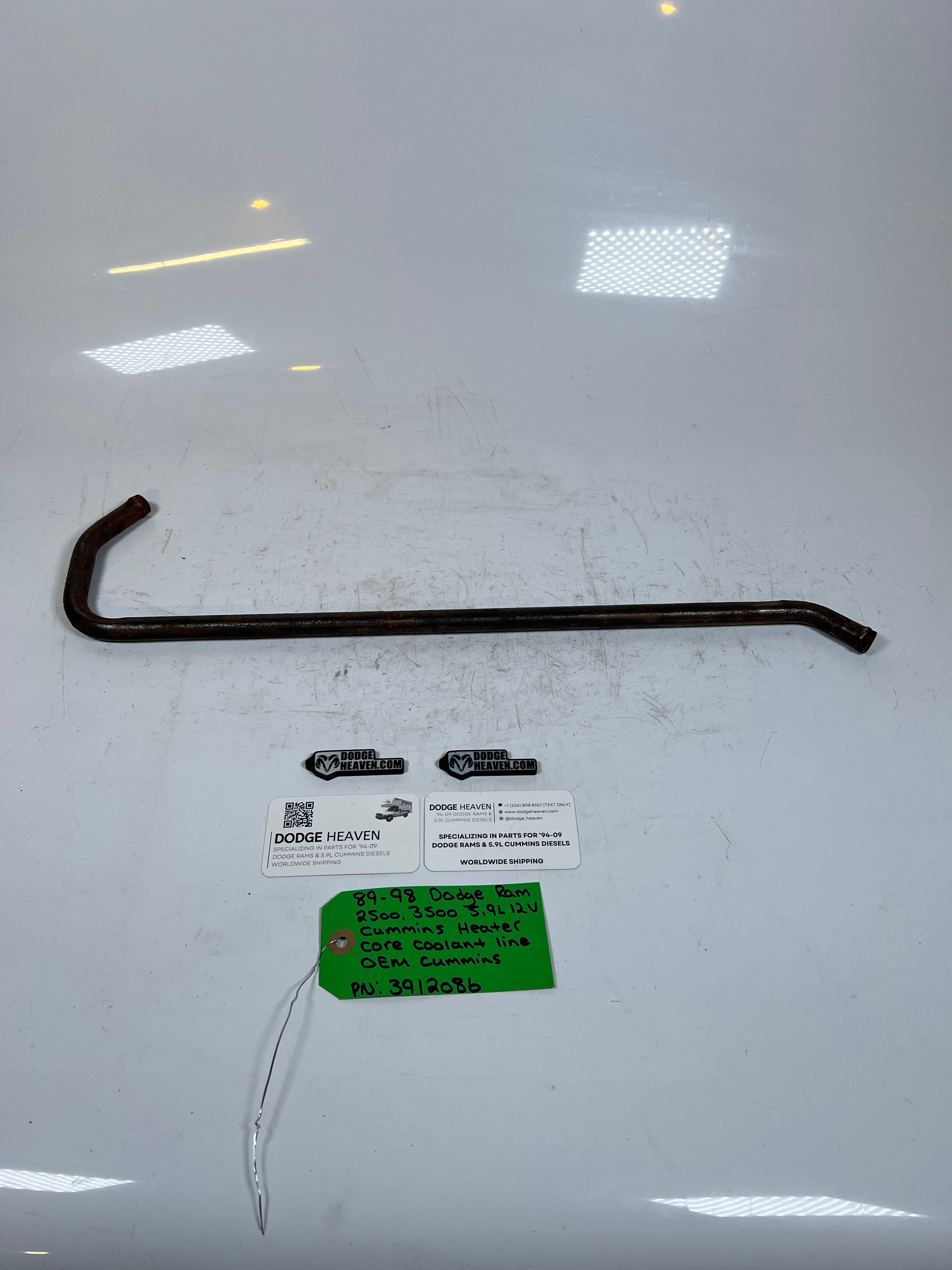 1989-1998 Dodge Ram 5.9L 12V Cummins Heater Core Coolant Line