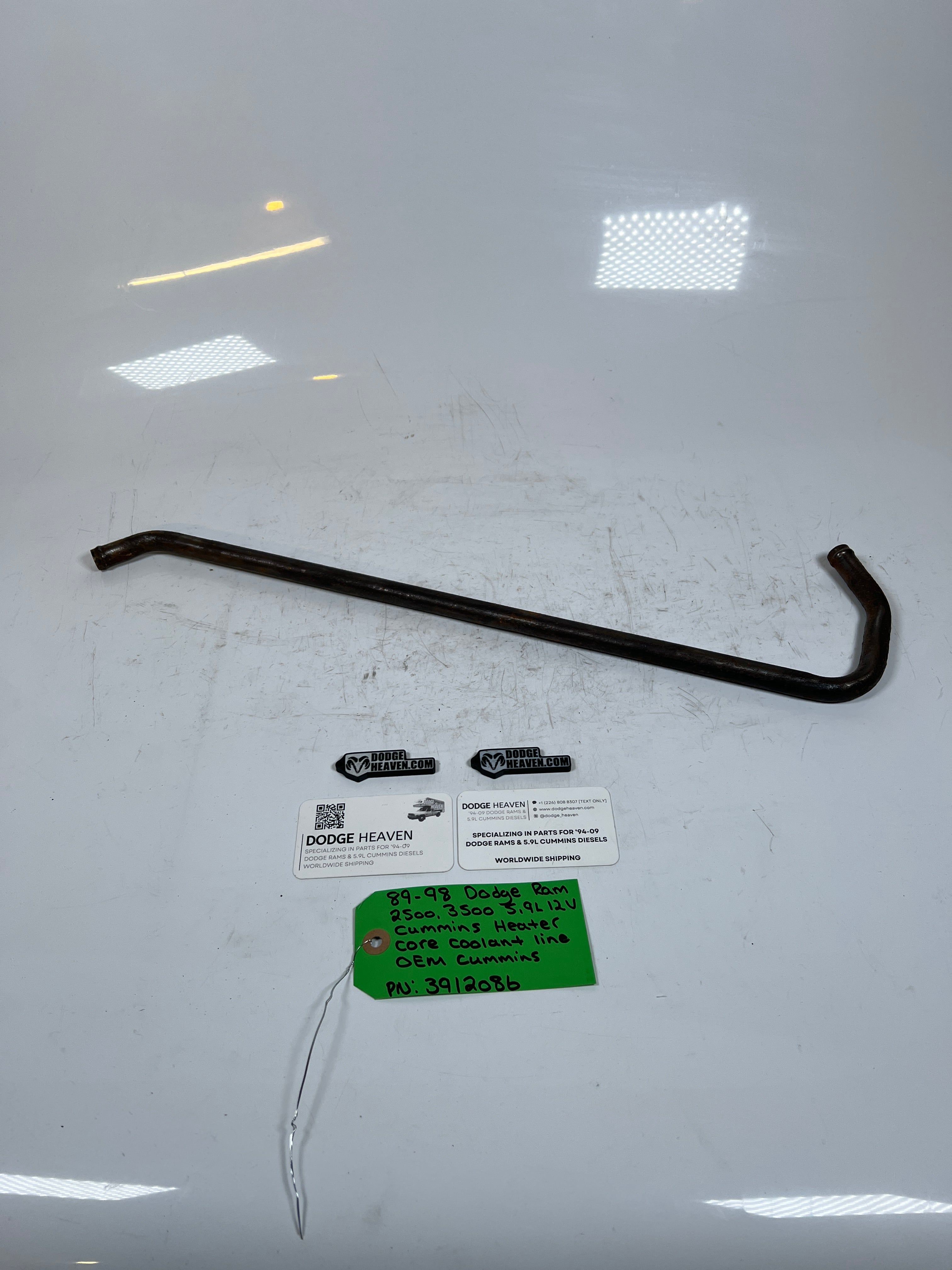 1989-1998 Dodge Ram 5.9L 12V Cummins Heater Core Coolant Line