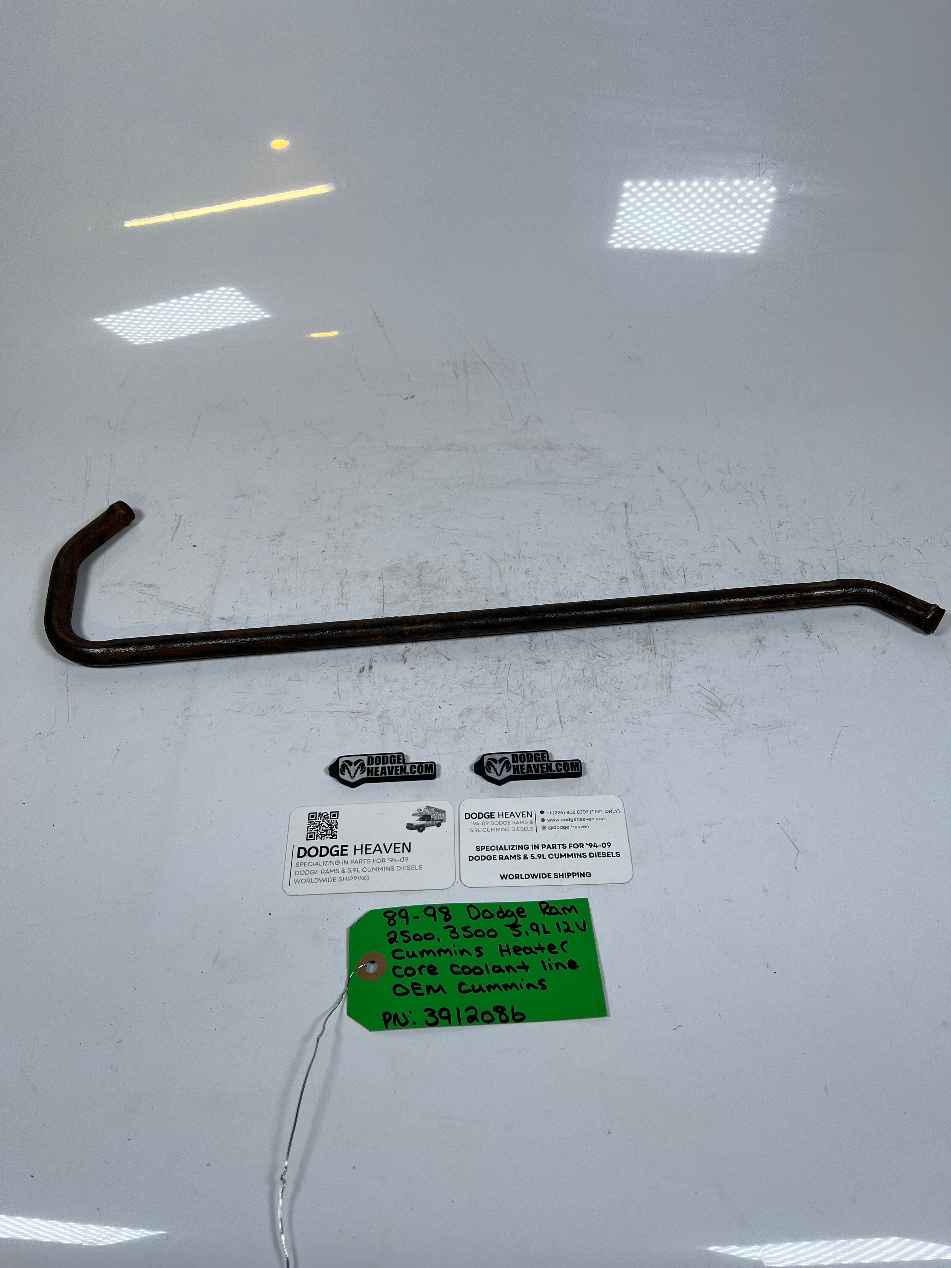1989-1998 Dodge Ram 5.9L 12V Cummins Heater Core Coolant Line