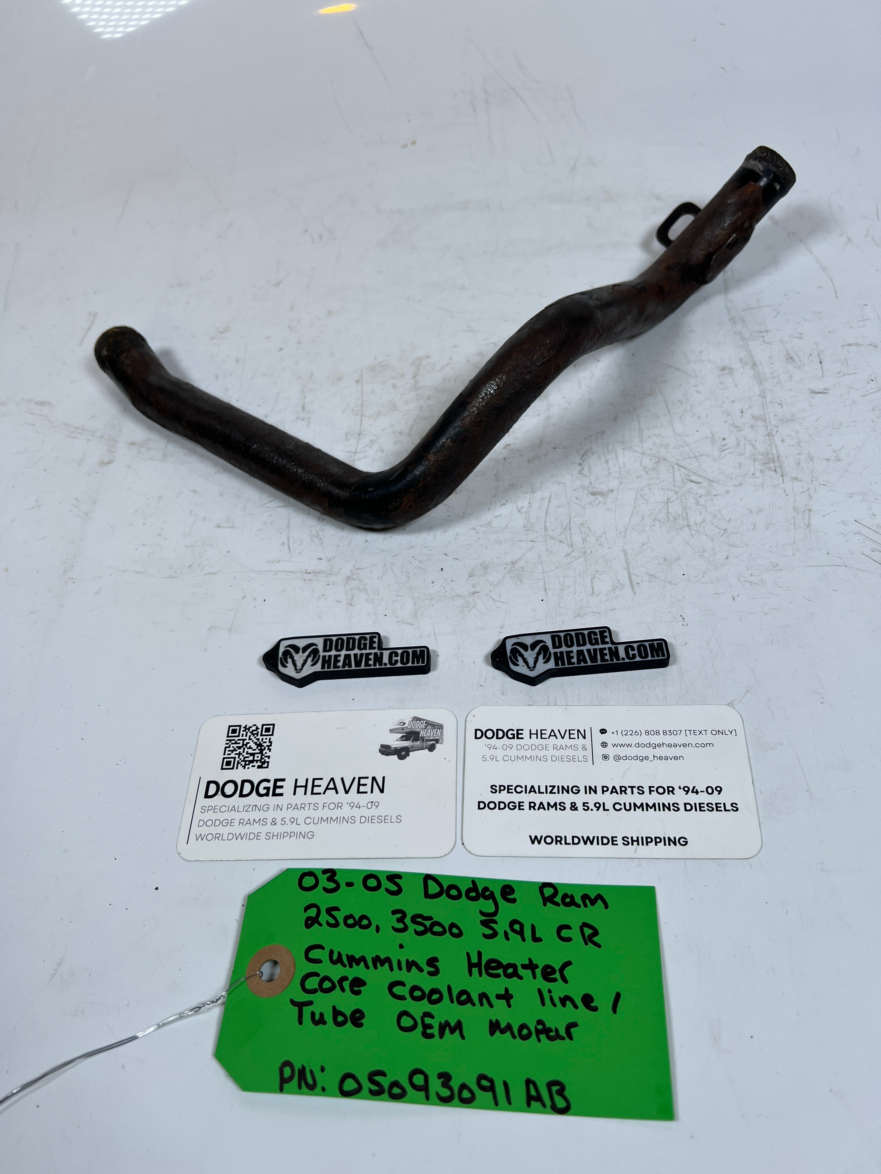 2003-2005 Dodge Ram 5.9L CR Cummins Heater Core Coolant Line