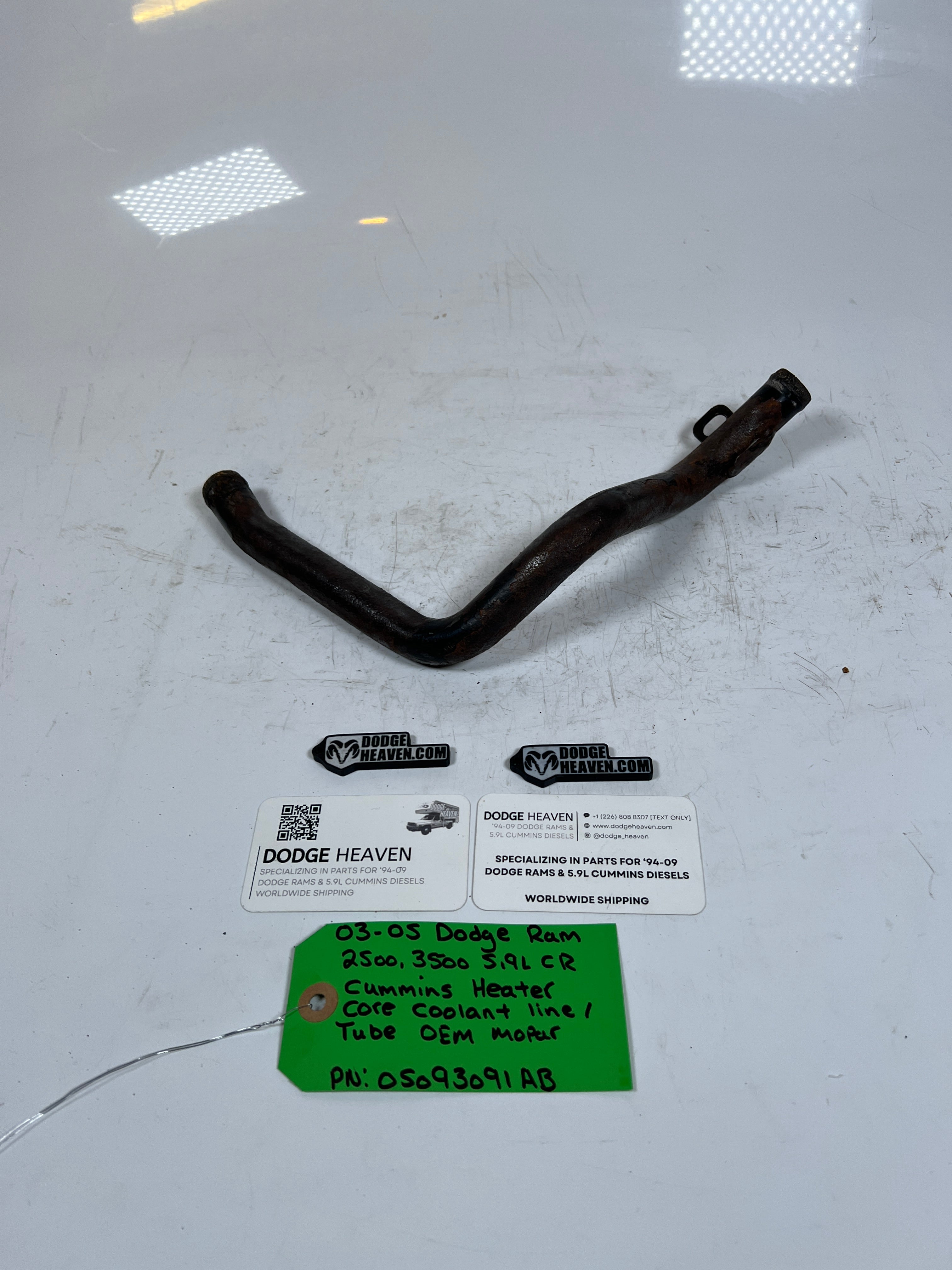 2003-2005 Dodge Ram 5.9L CR Cummins Heater Core Coolant Line