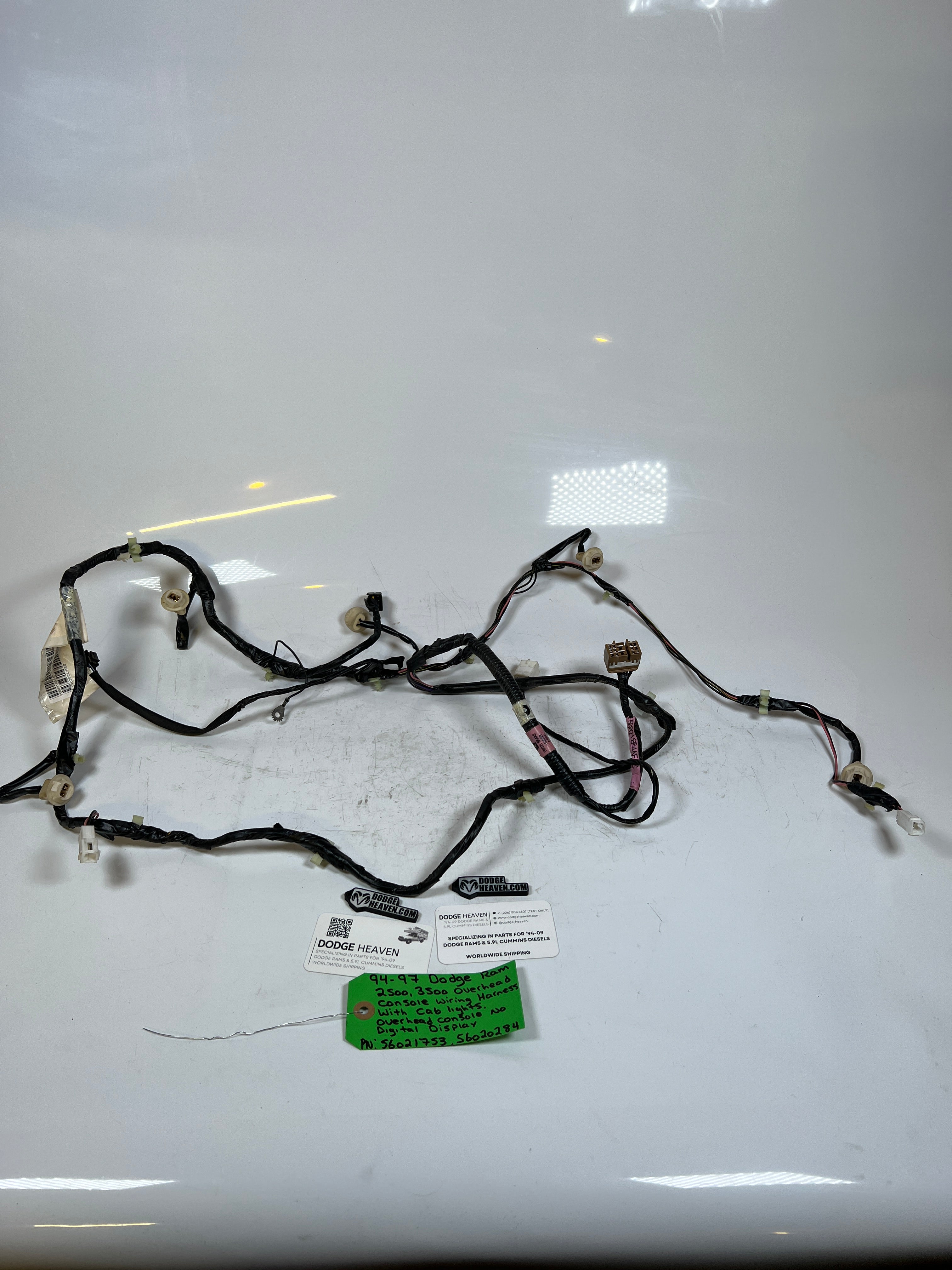1994-1997 Dodge Ram 2500 3500 Overhead Console / Cab Light Wiring Harness