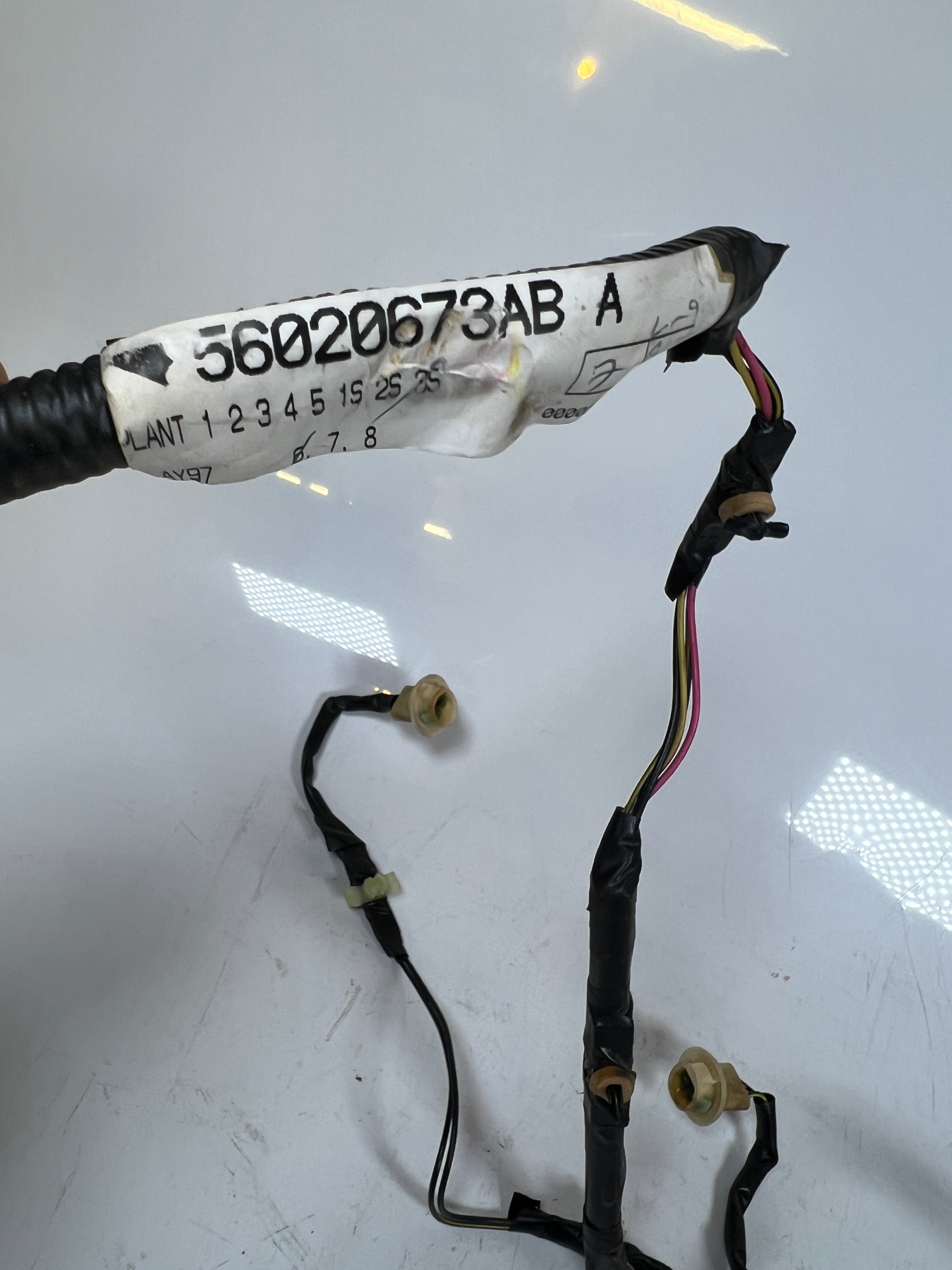 1998-1998 Dodge Ram 2500 3500 Overhead Console Wiring Harness W Cab Lights
