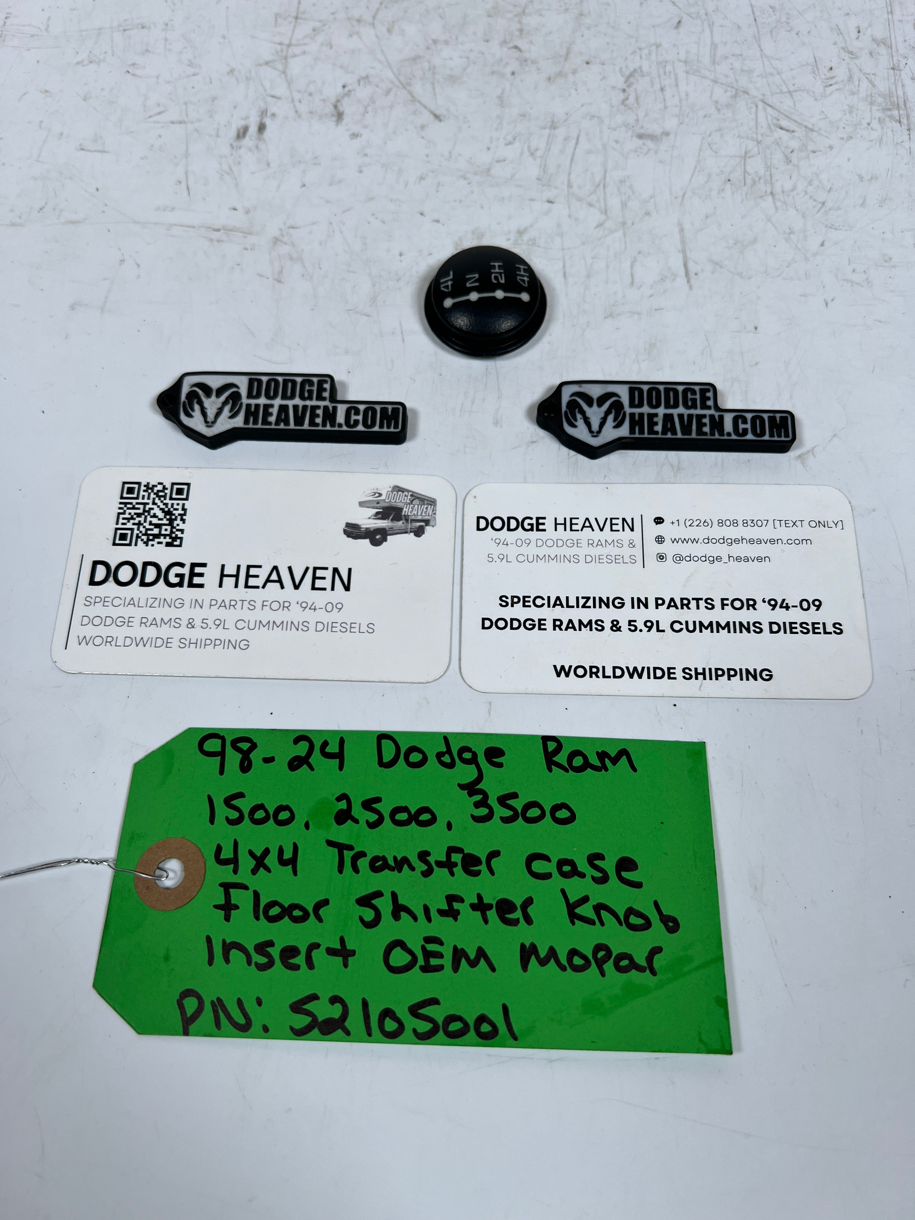 1998-2024 Dodge Ram 1500 2500 3500 4x4 transfer Case Floor Shift Knob Insert