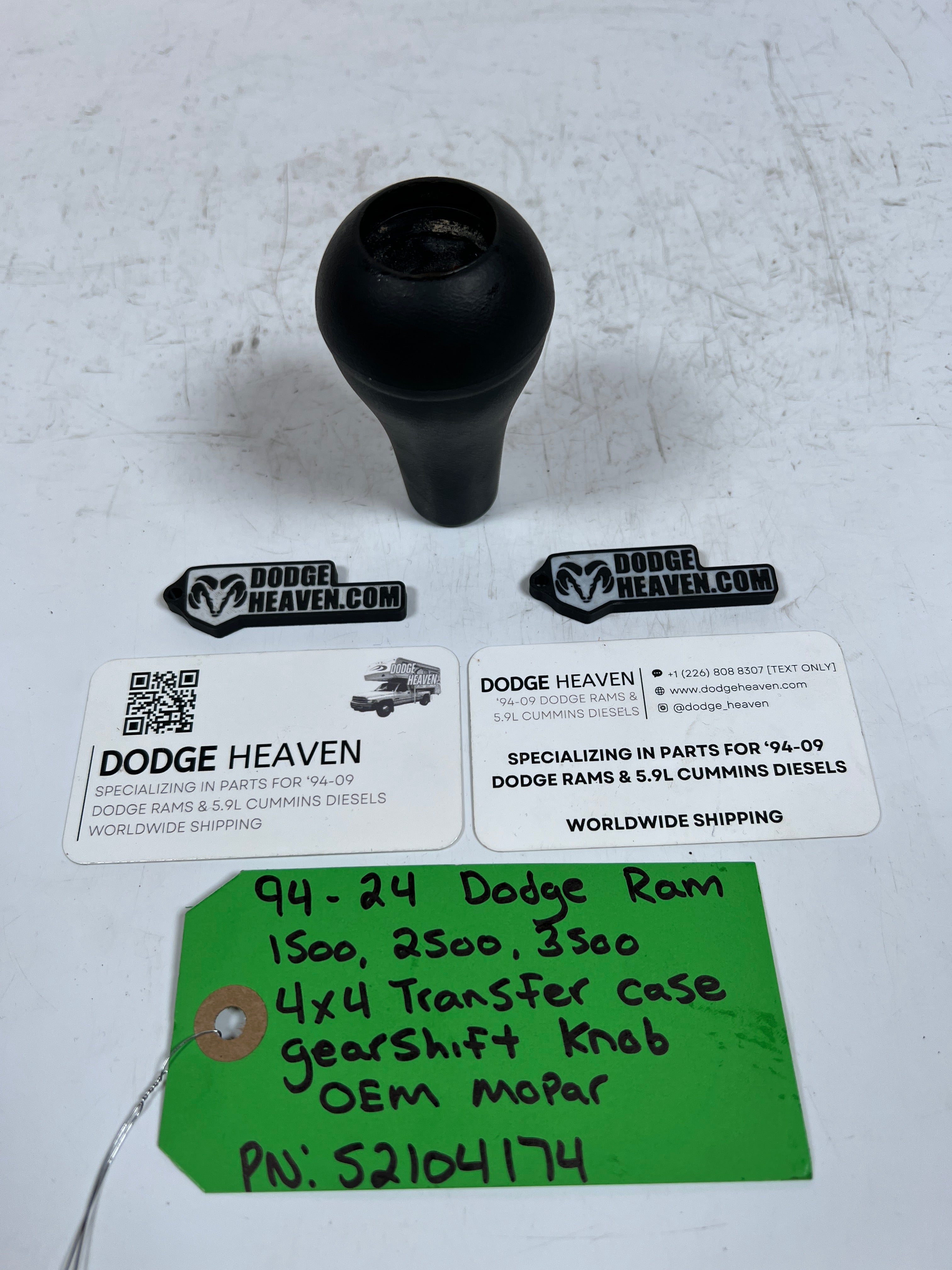 1994-2024 Dodge Ram 1500-3500 4x4 Transfer Case Gear Shifter Knob