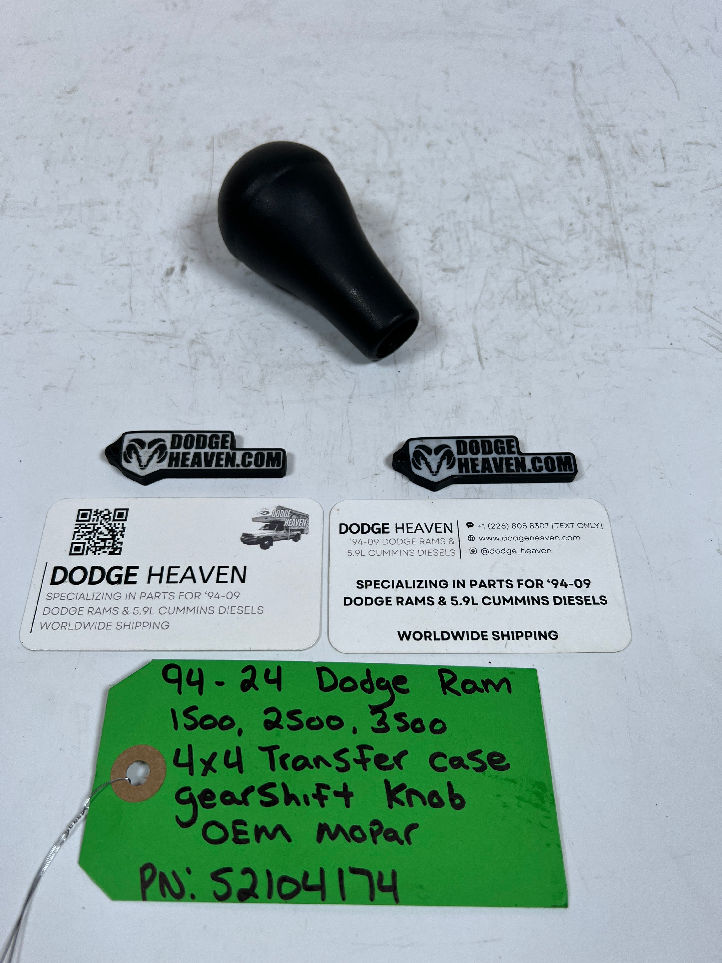 1994-2024 Dodge Ram 1500-3500 4x4 Transfer Case Gear Shifter Knob