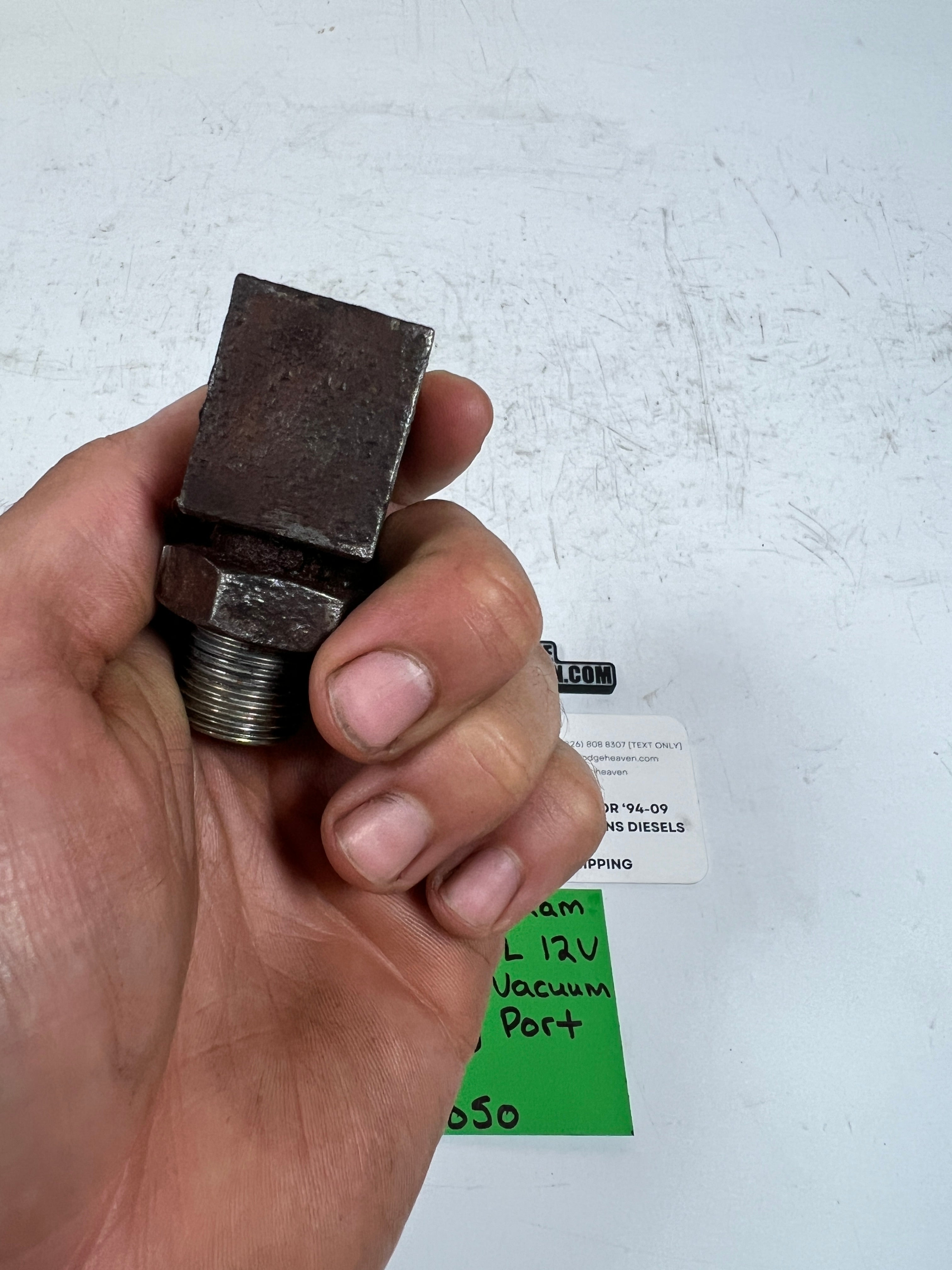 1994-2002 Dodge Ram 5.9L Cummins Vacuum Pump Fitting Port