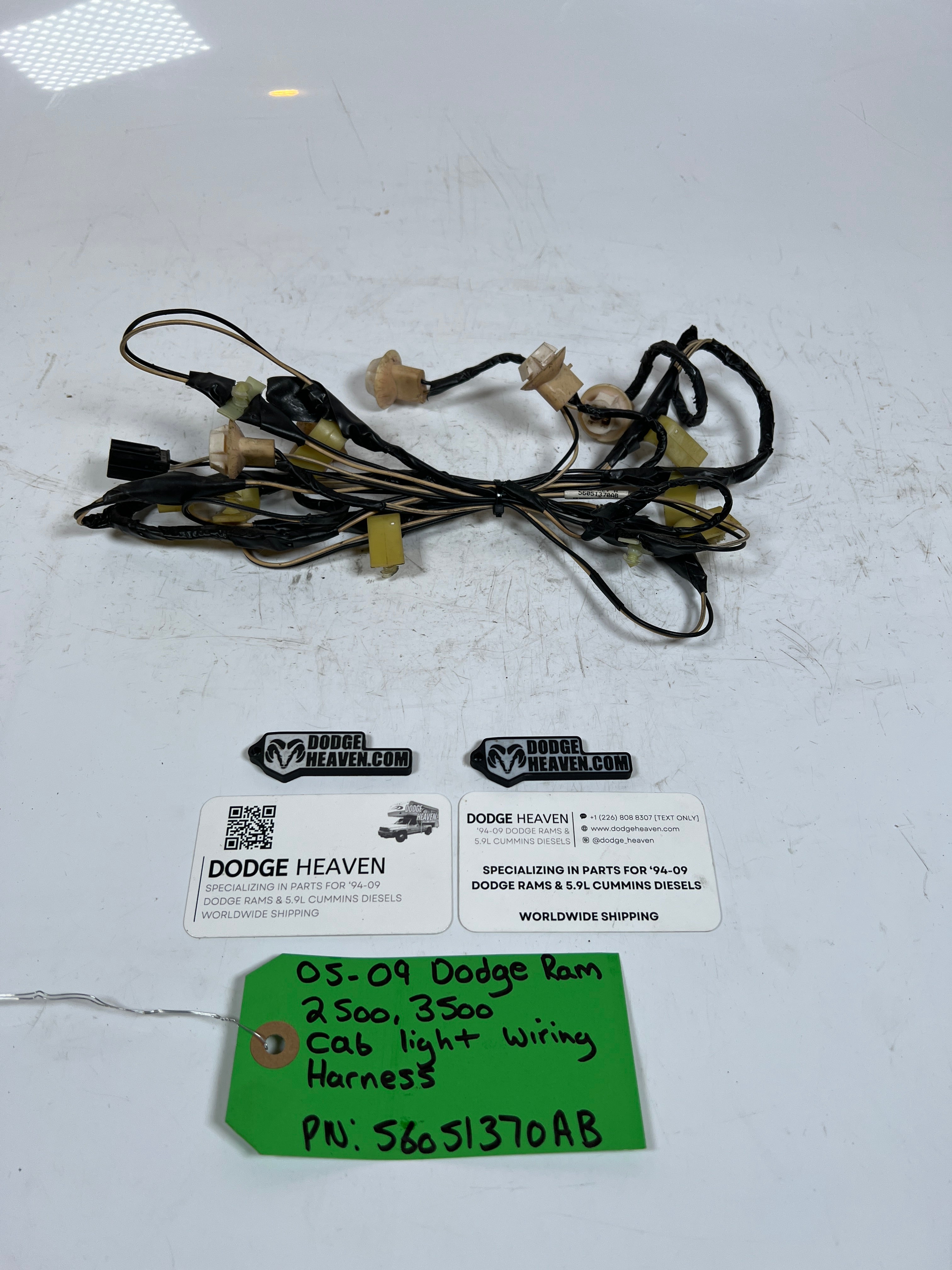 2006-2009 Dodge Ram 2500 3500 Cab Light Wiring Harness