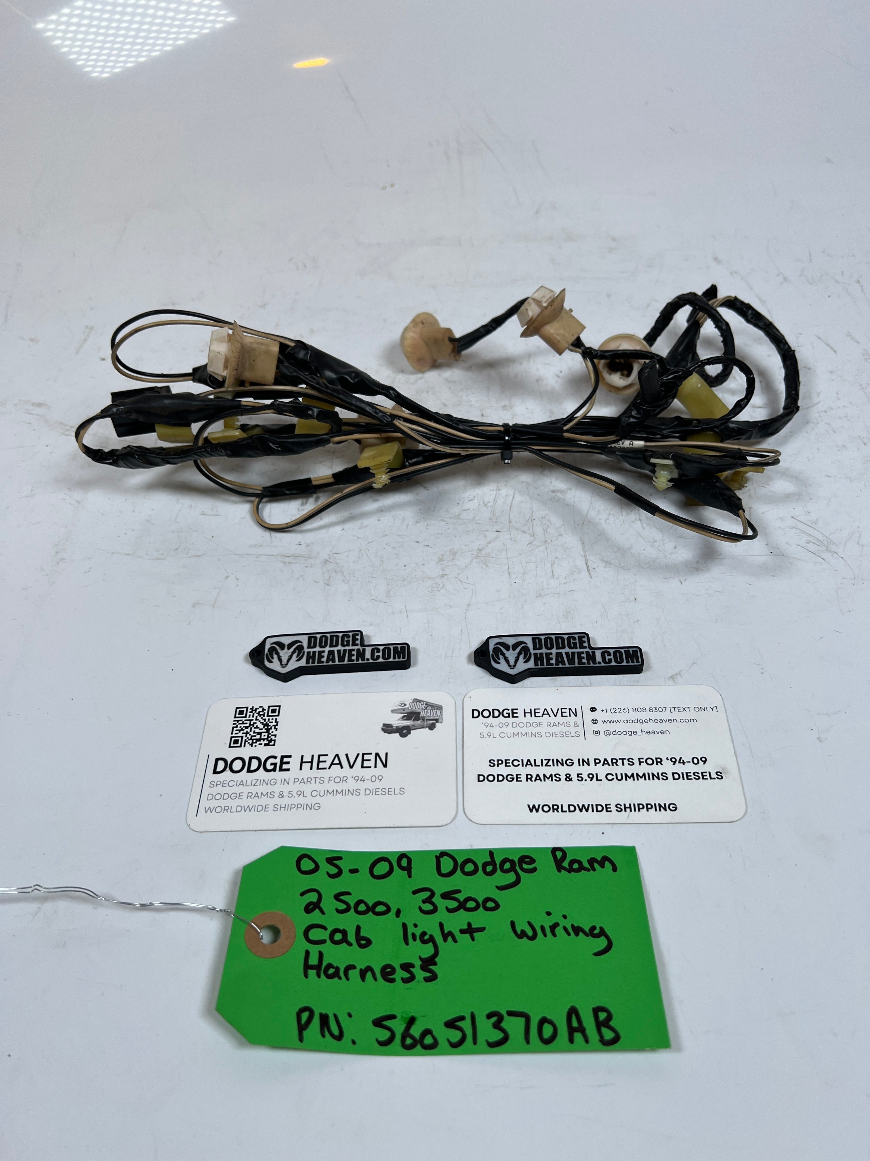 2006-2009 Dodge Ram 2500 3500 Cab Light Wiring Harness