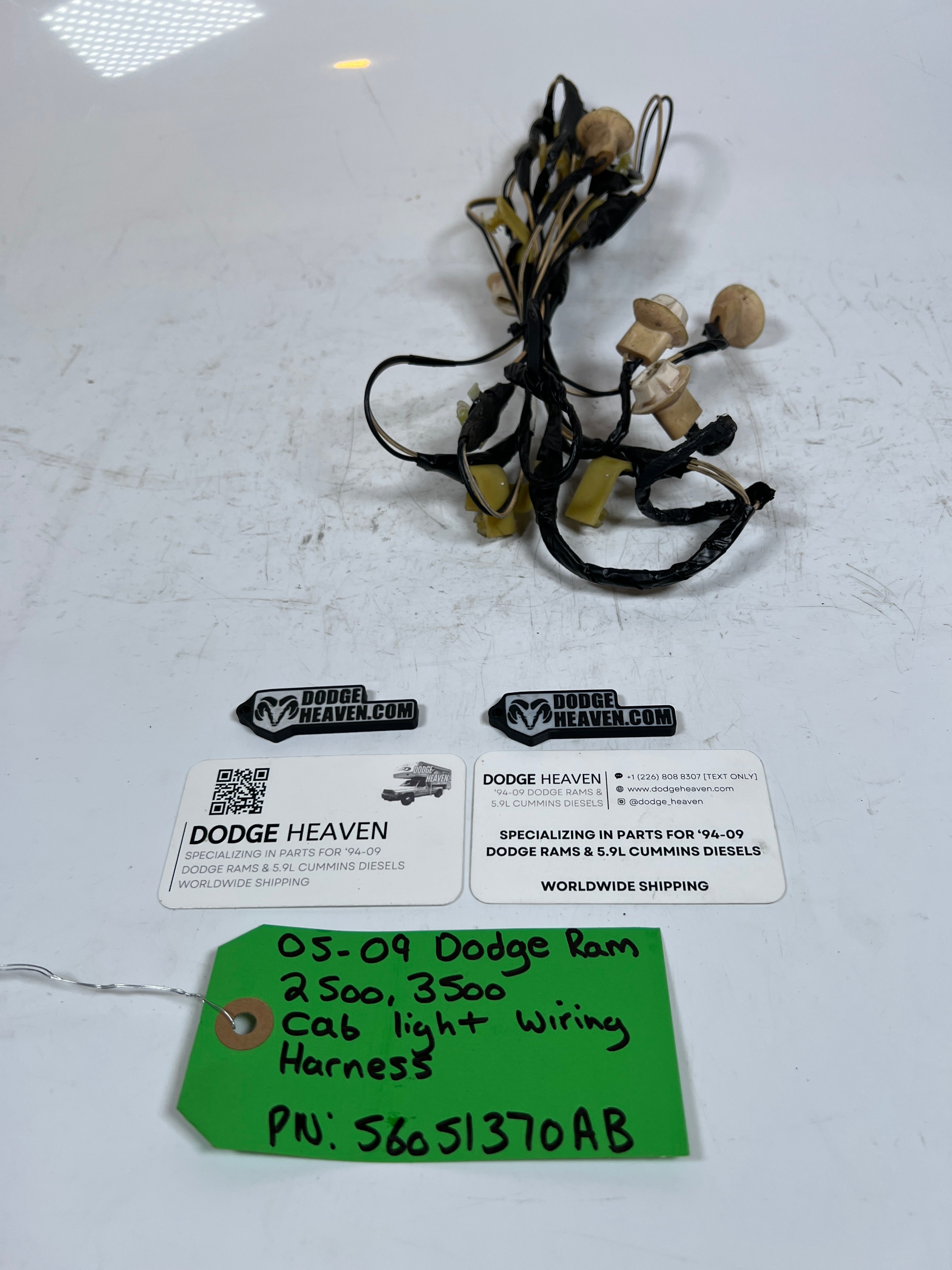 2006-2009 Dodge Ram 2500 3500 Cab Light Wiring Harness