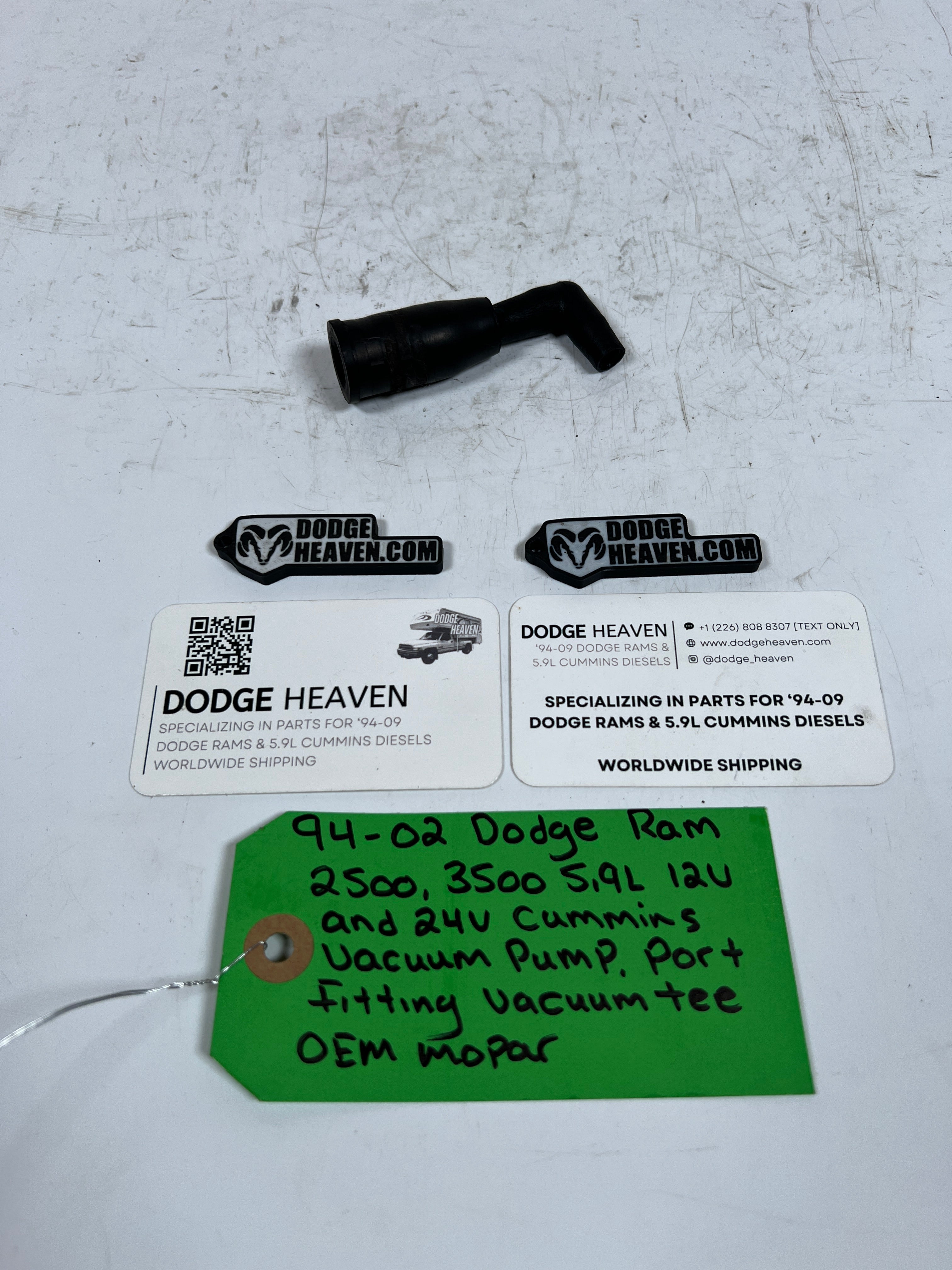 1994-2002 Dodge Ram 5.9L Cummins Vacuum Pump Fitting Port Vacuum Tee