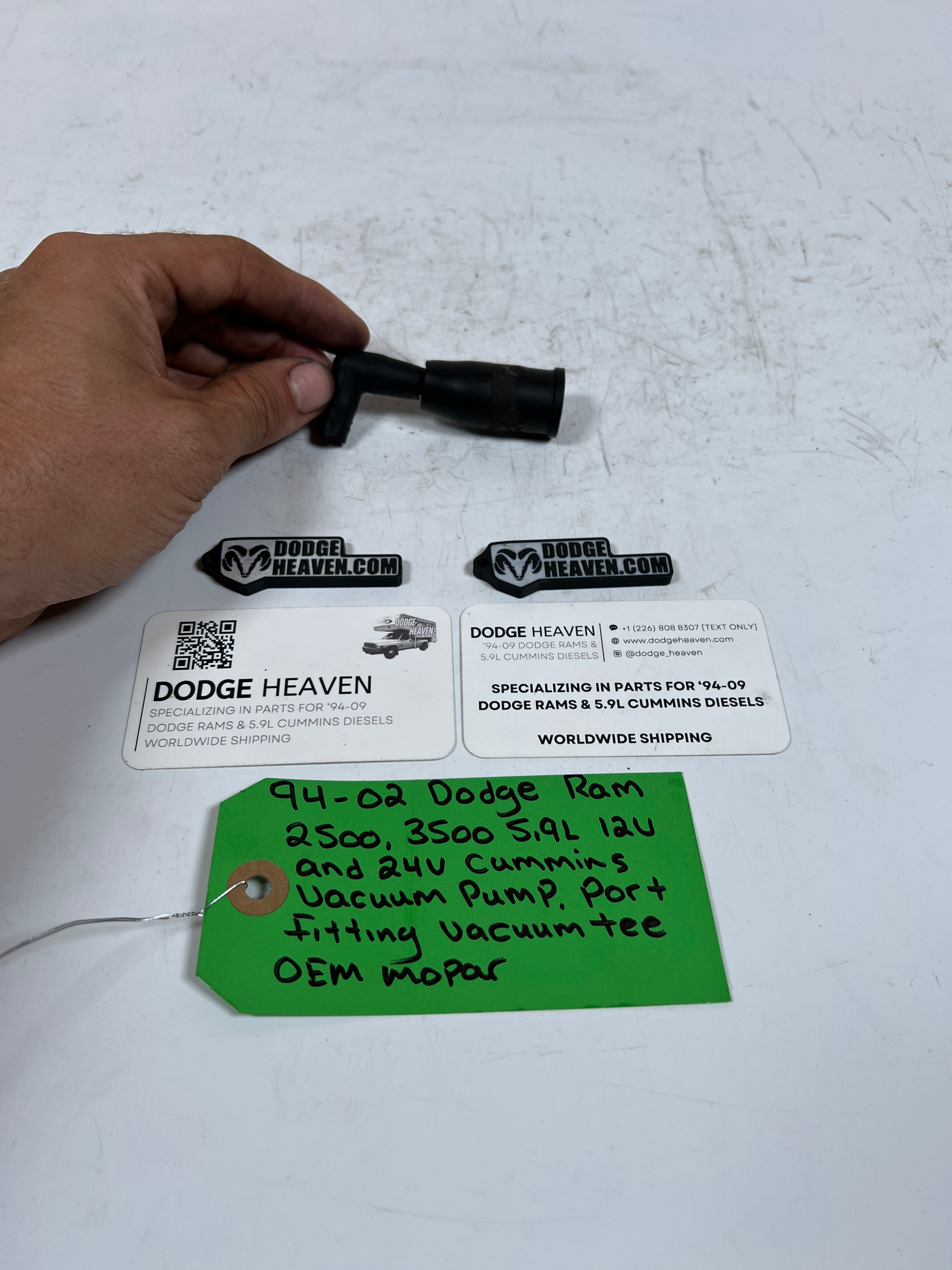 1994-2002 Dodge Ram 5.9L Cummins Vacuum Pump Fitting Port Vacuum Tee
