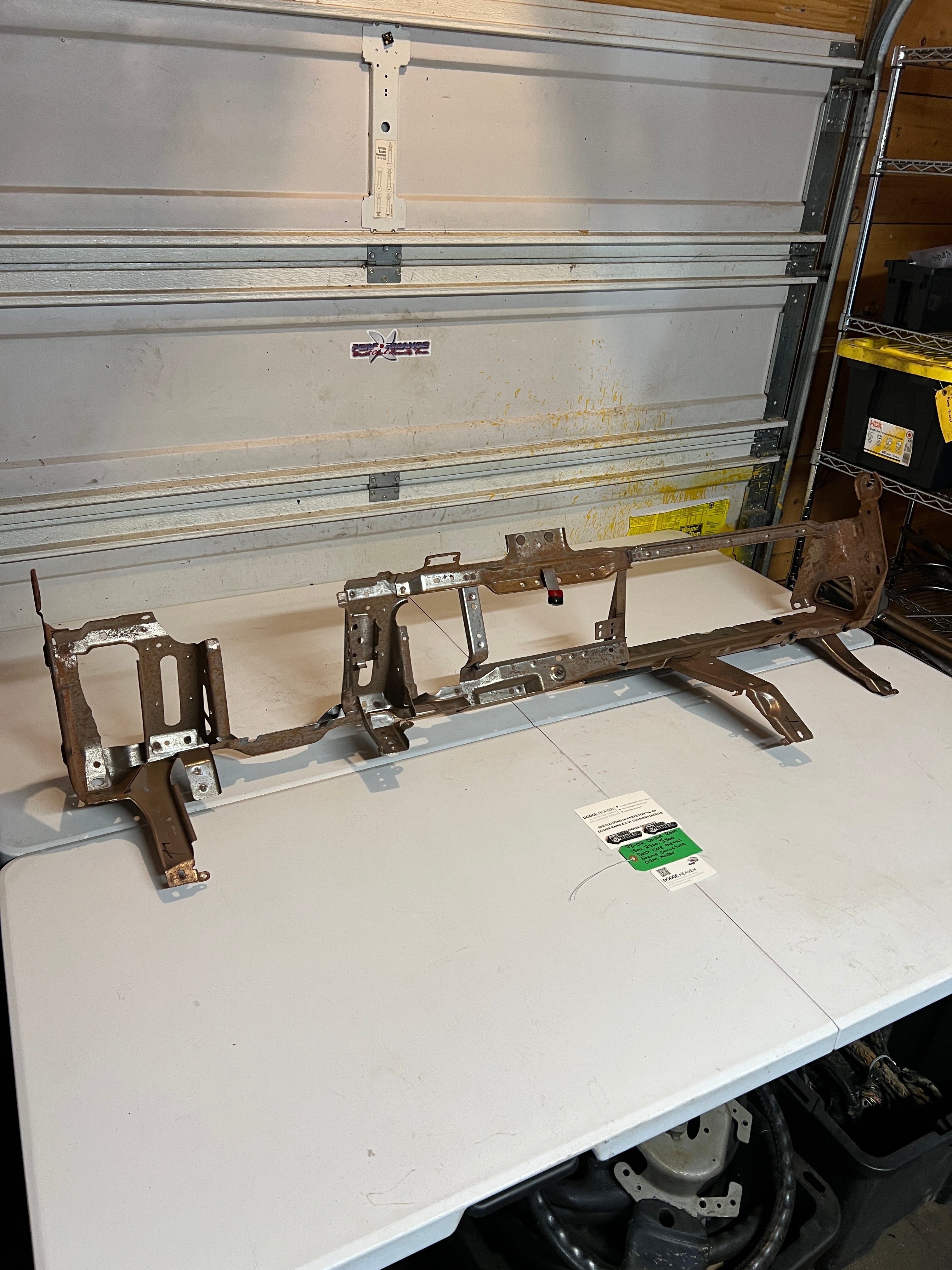 1998-2002 Dodge Ram 1500-3500 Dash Core Metal Frame Structure