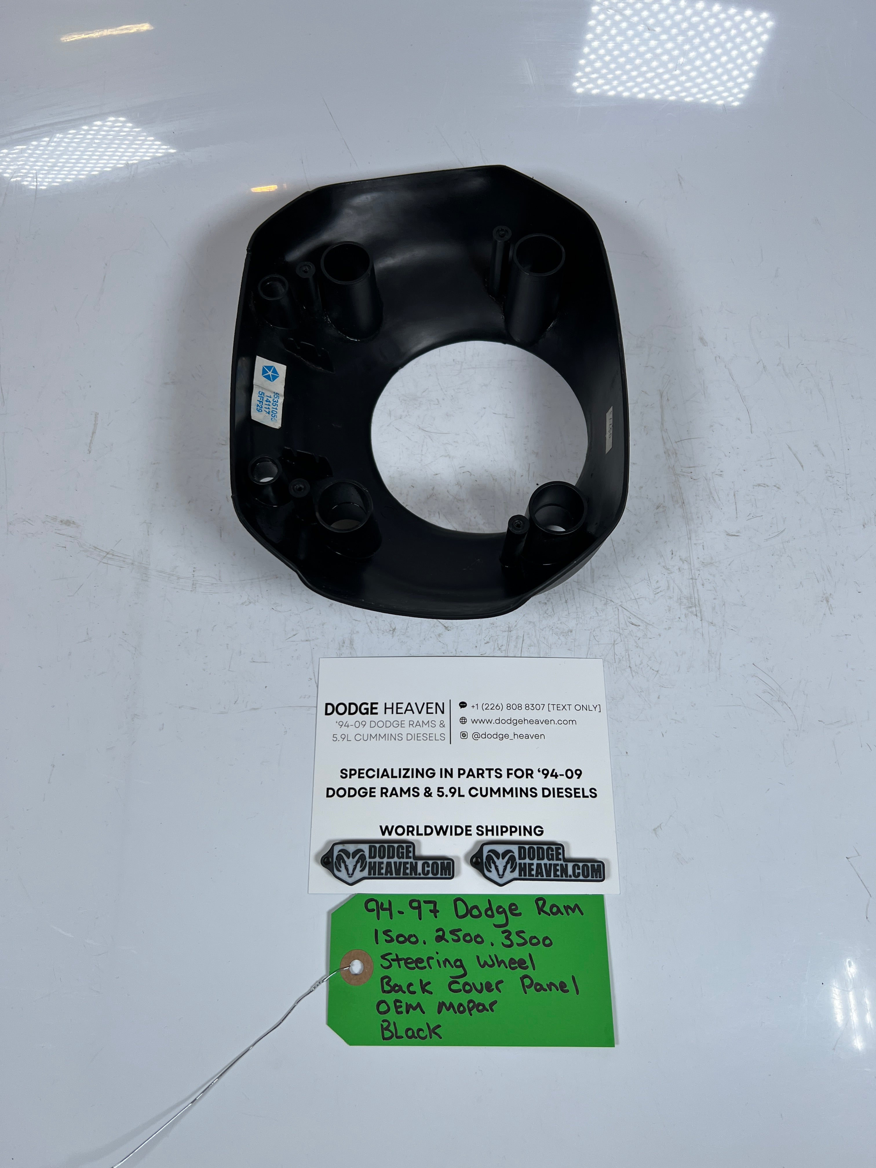1994-1997 Dodge Ram 1500-3500 Steering Wheel back Cover Trim Panel