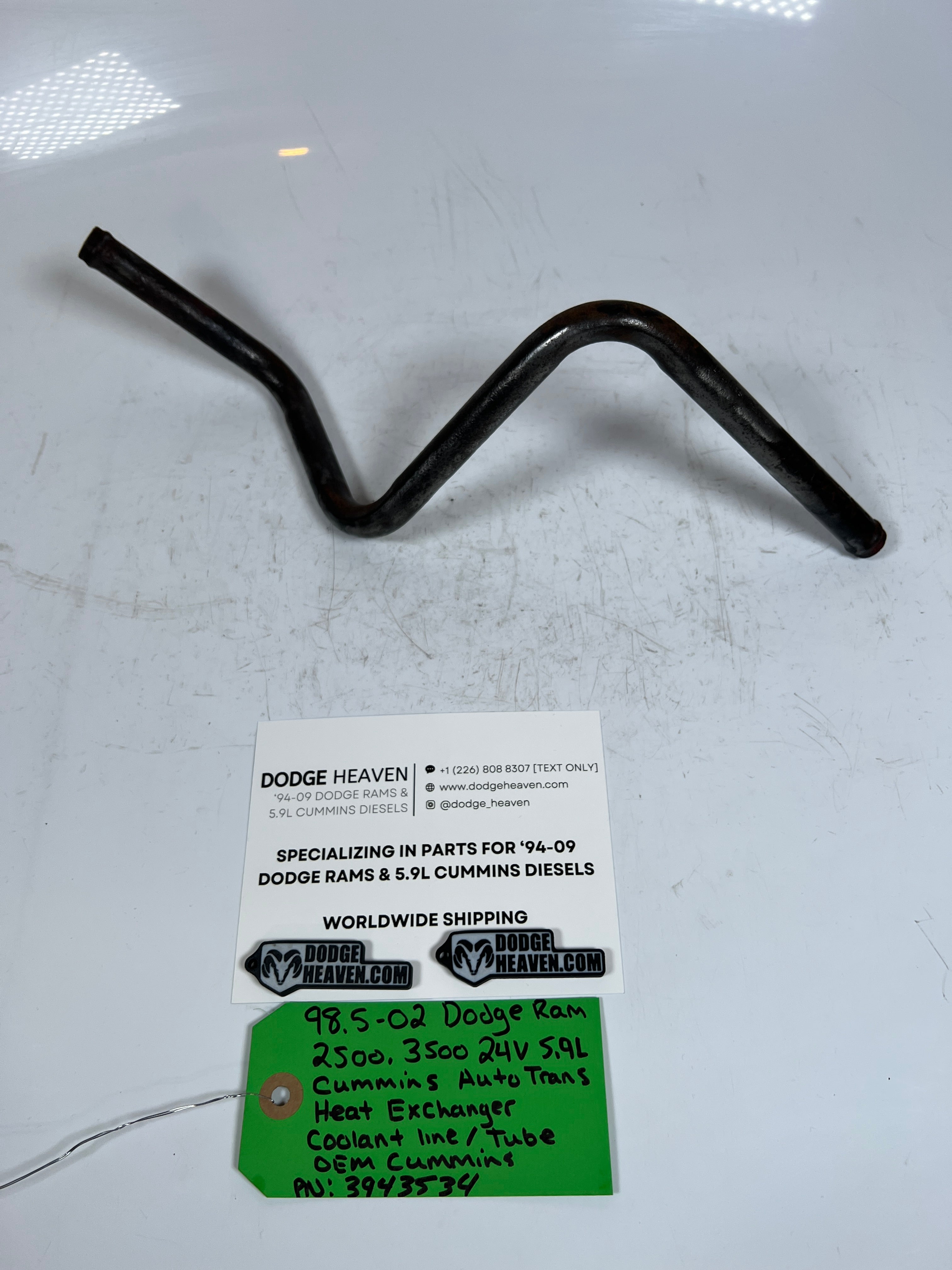 1998.5-2002 Dodge Ram 24V 5.9L Cummins Heat Exchanger Coolant Line