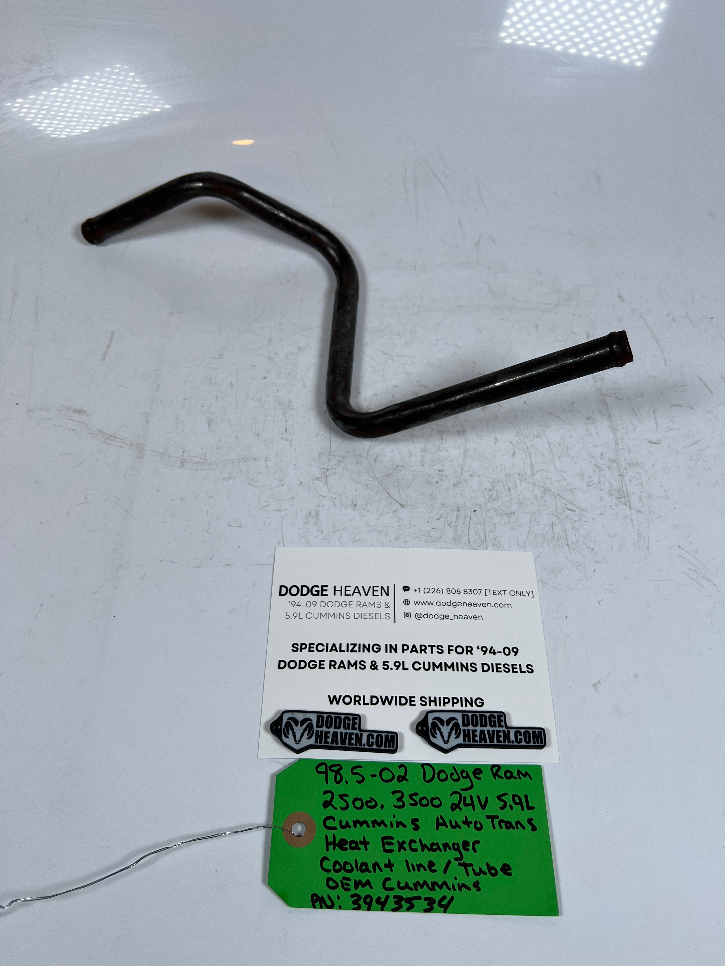 1998.5-2002 Dodge Ram 24V 5.9L Cummins Heat Exchanger Coolant Line