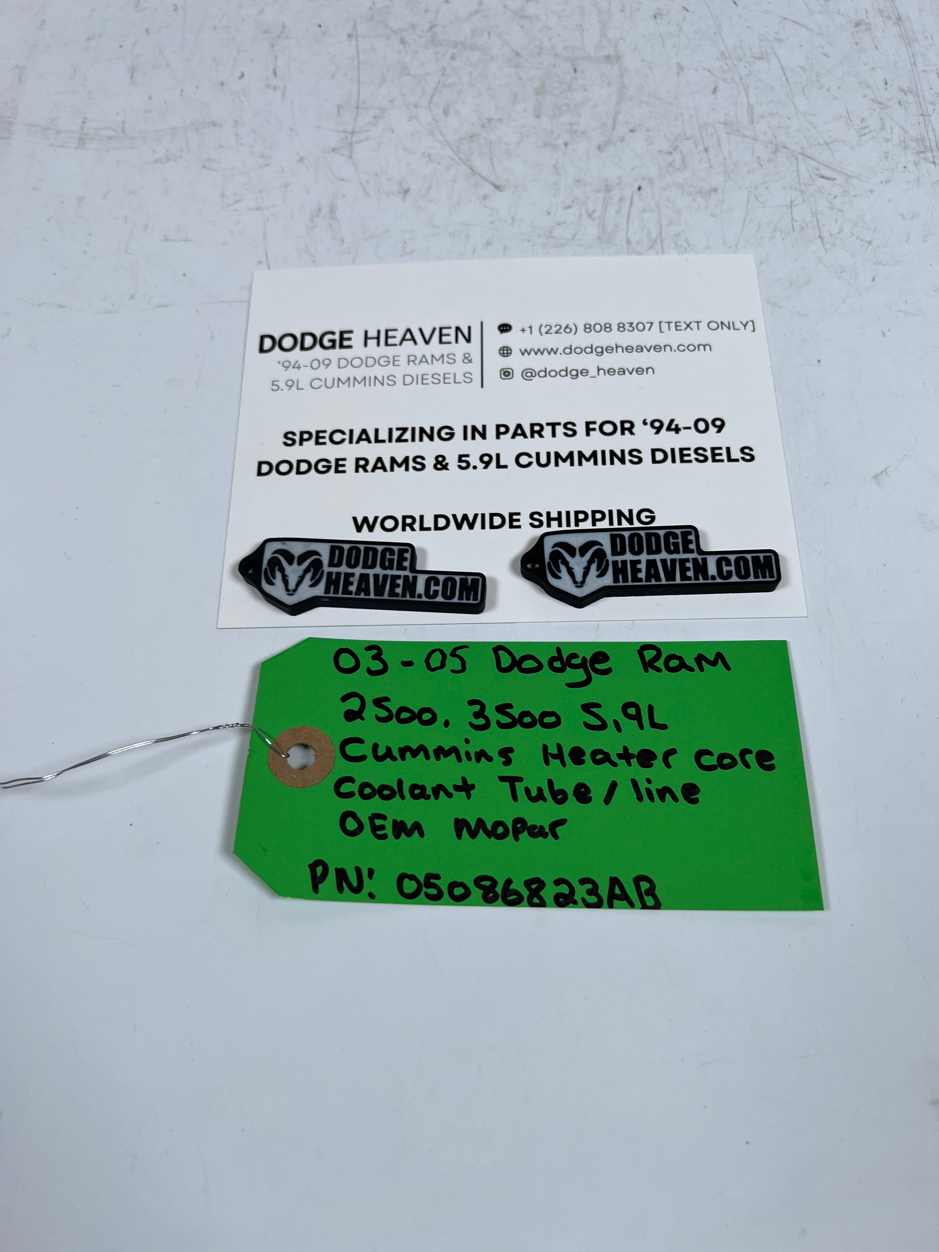 2003-2005 Dodge Ram 5.9L Cummins Heater Core Coolant Tube / Line