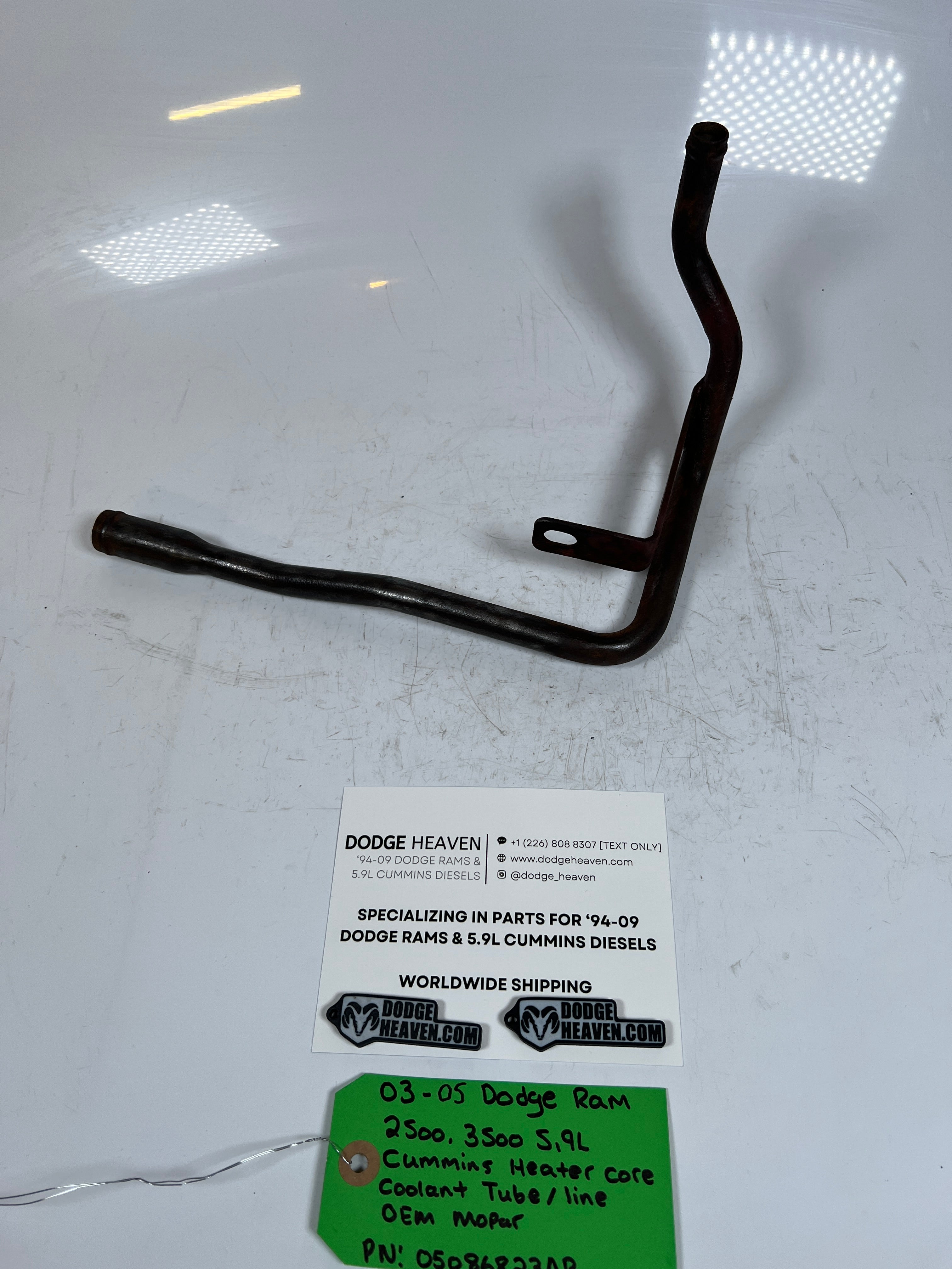 2003-2005 Dodge Ram 5.9L Cummins Heater Core Coolant Tube / Line