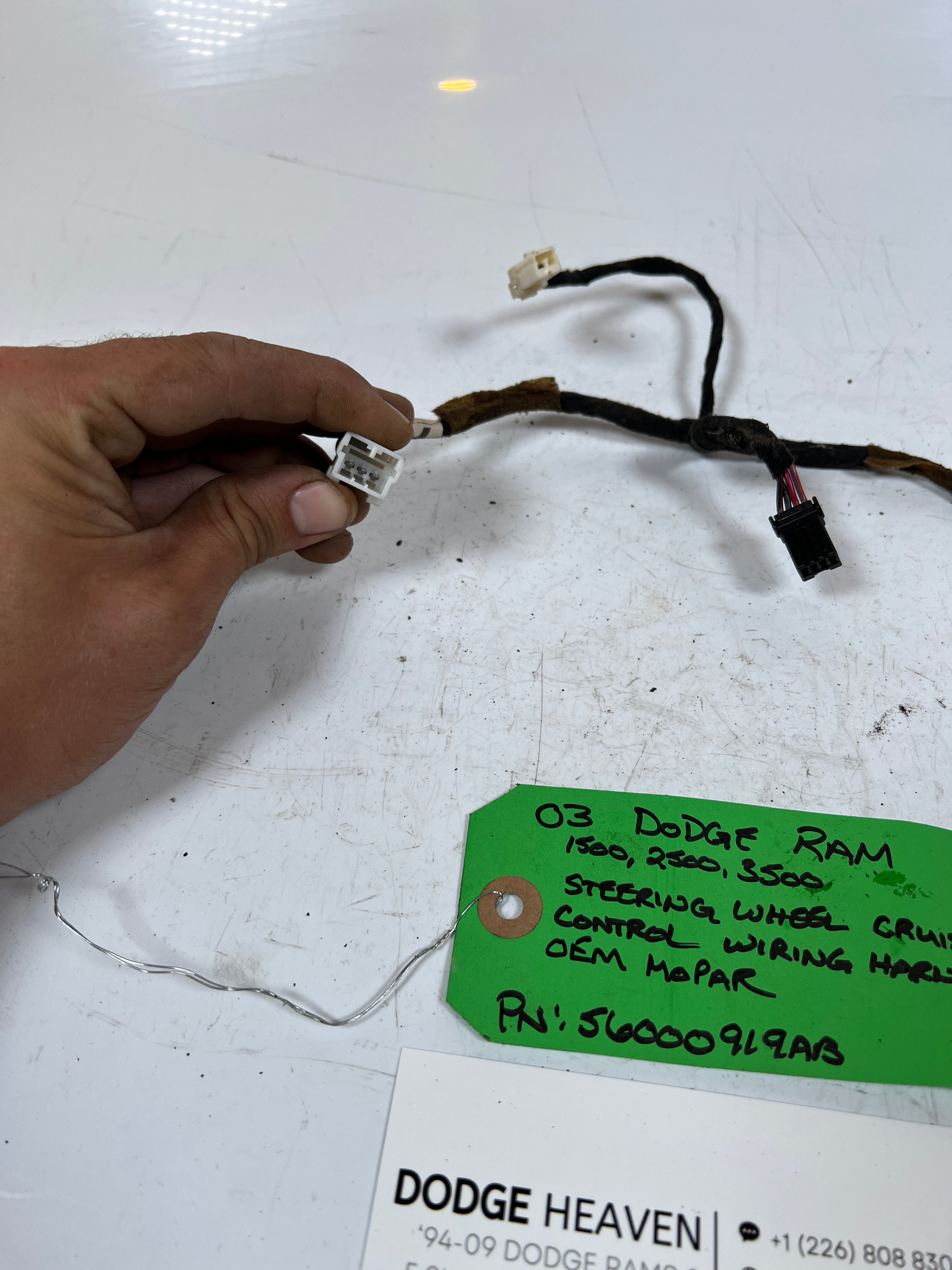 2003-2003 Dodge Ram 1500-3500 Steering Wheel Cruise Control Wiring Harness