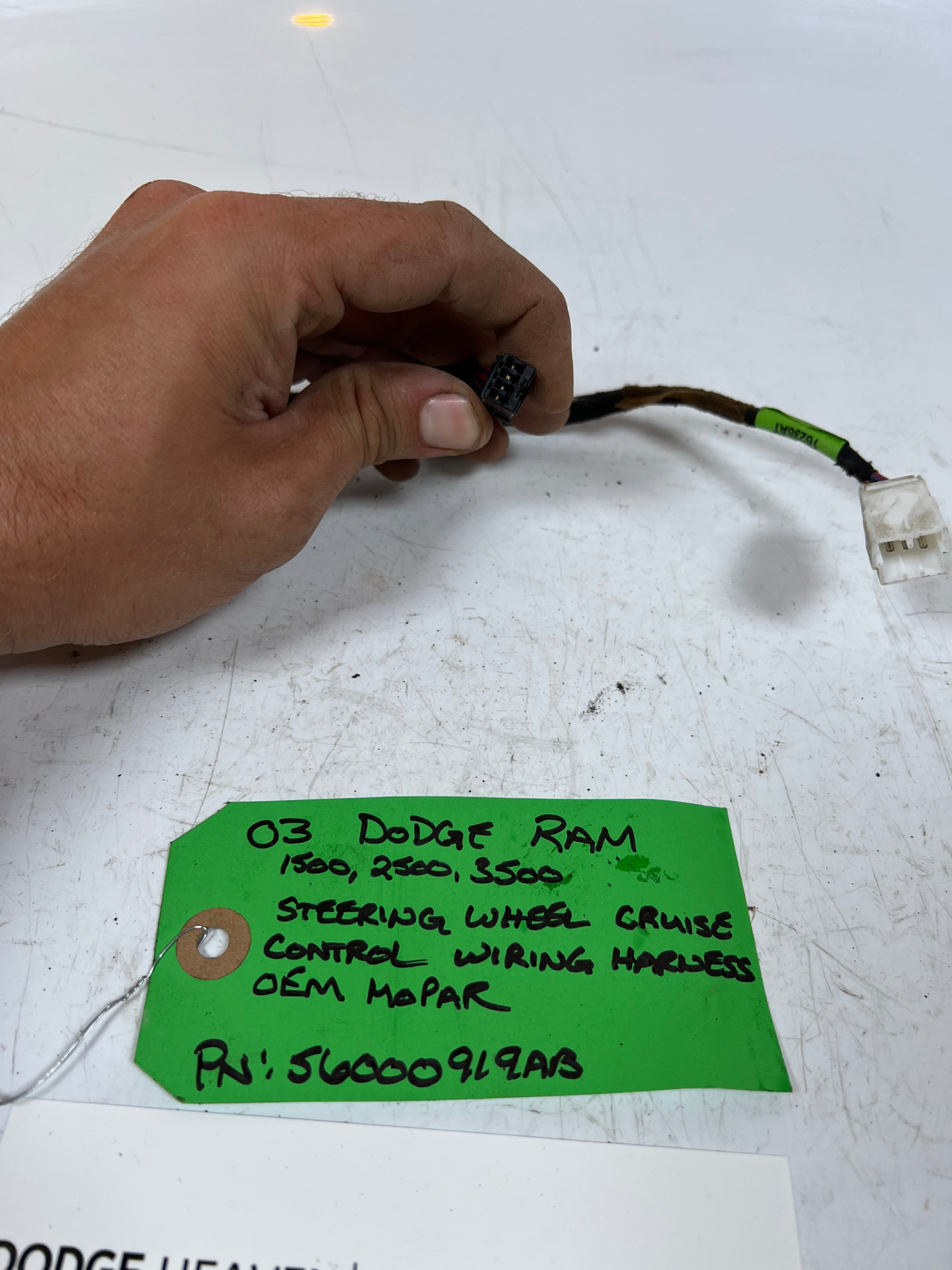 2003-2003 Dodge Ram 1500-3500 Steering Wheel Cruise Control Wiring Harness