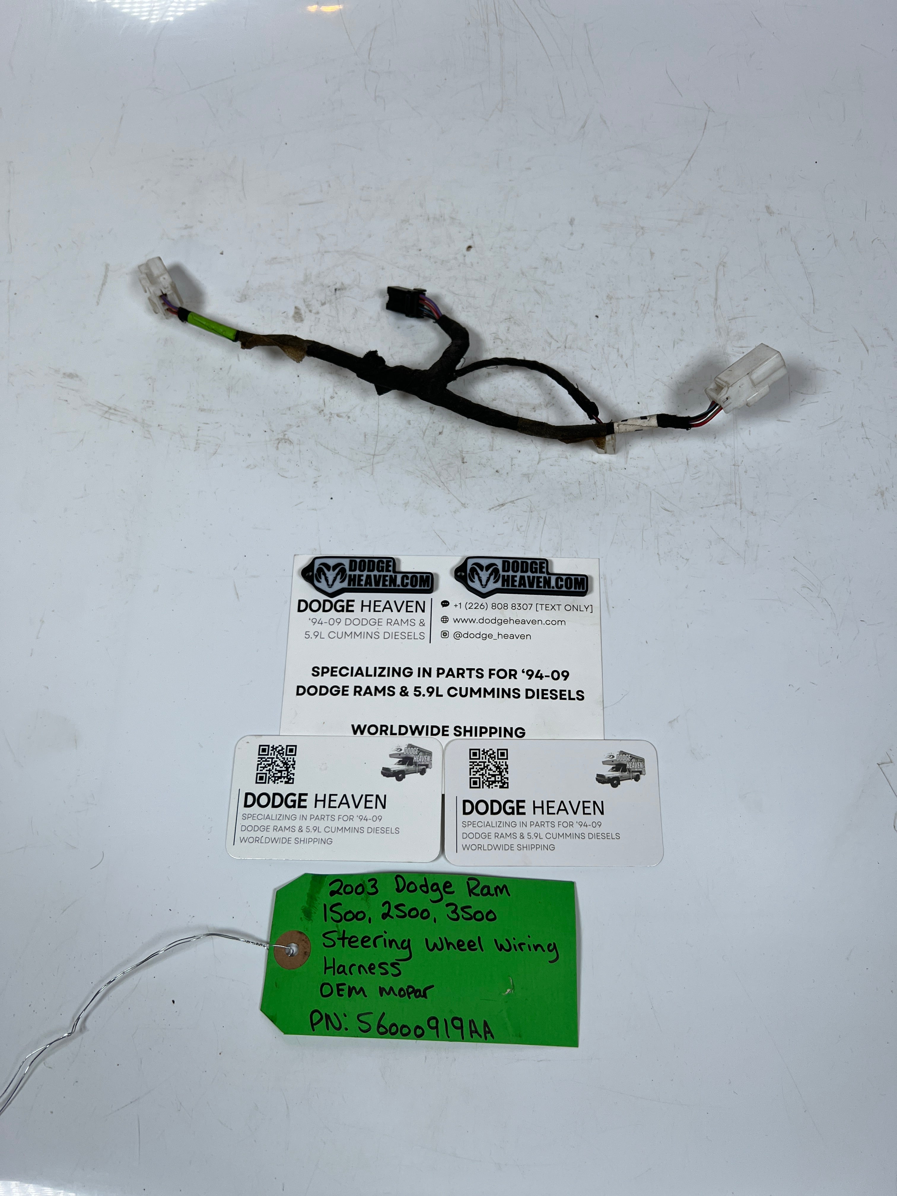 2003-2003 Dodge Ram 1500-3500 Steering Wheel Cruise Control Wiring Harness