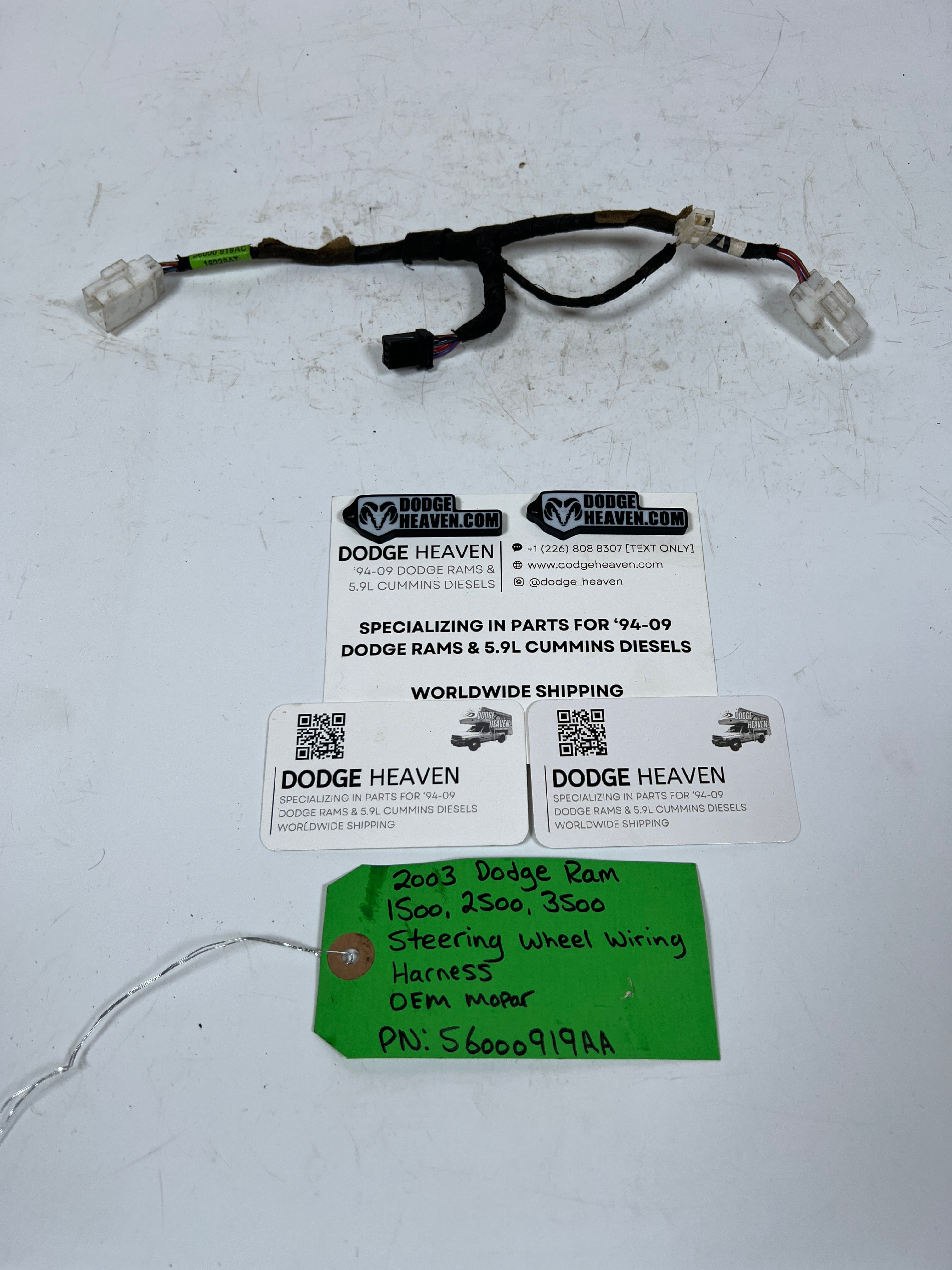 2003-2003 Dodge Ram 1500-3500 Steering Wheel Cruise Control Wiring Harness