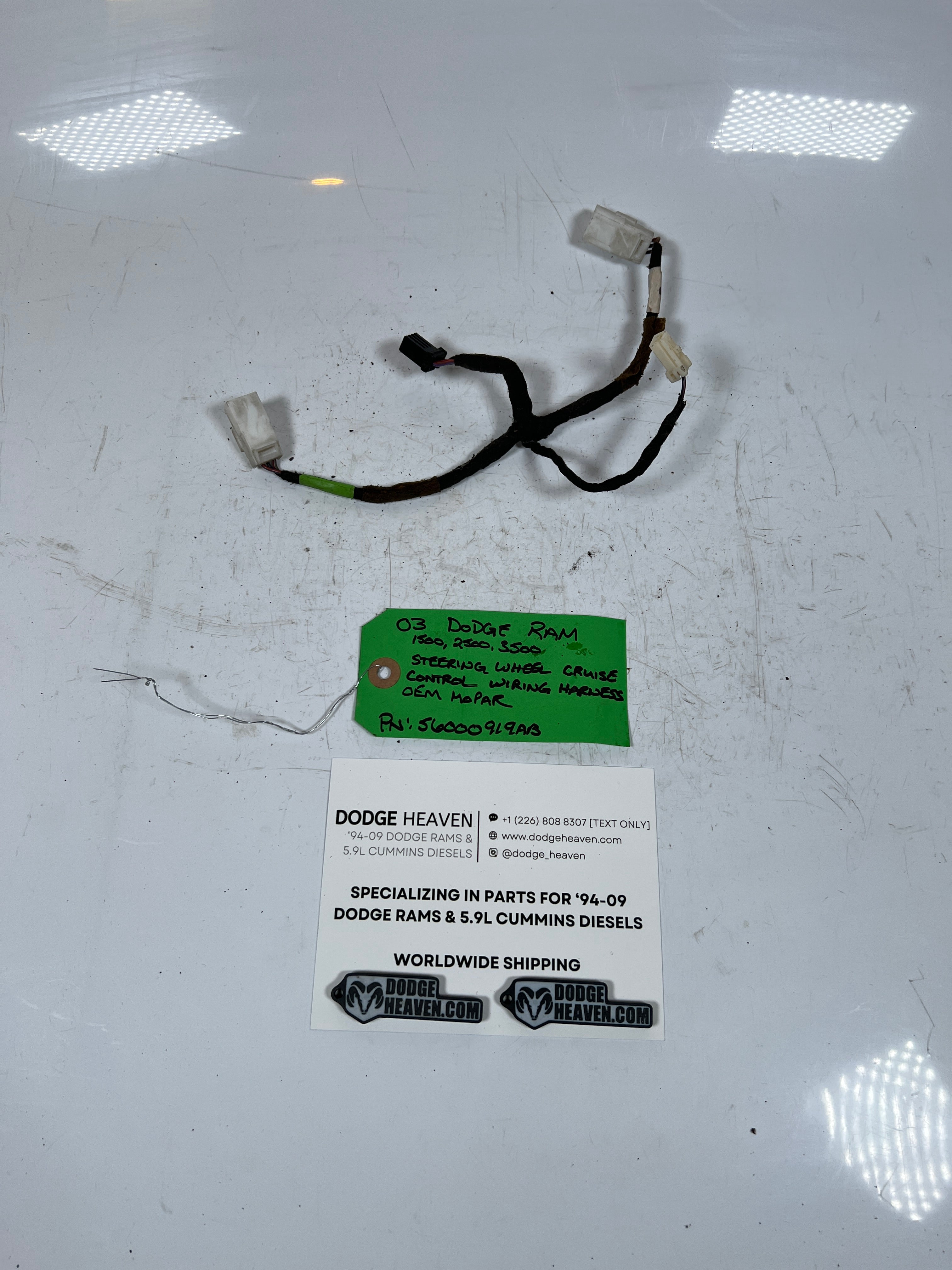 2003-2003 Dodge Ram 1500-3500 Steering Wheel Cruise Control Wiring Harness