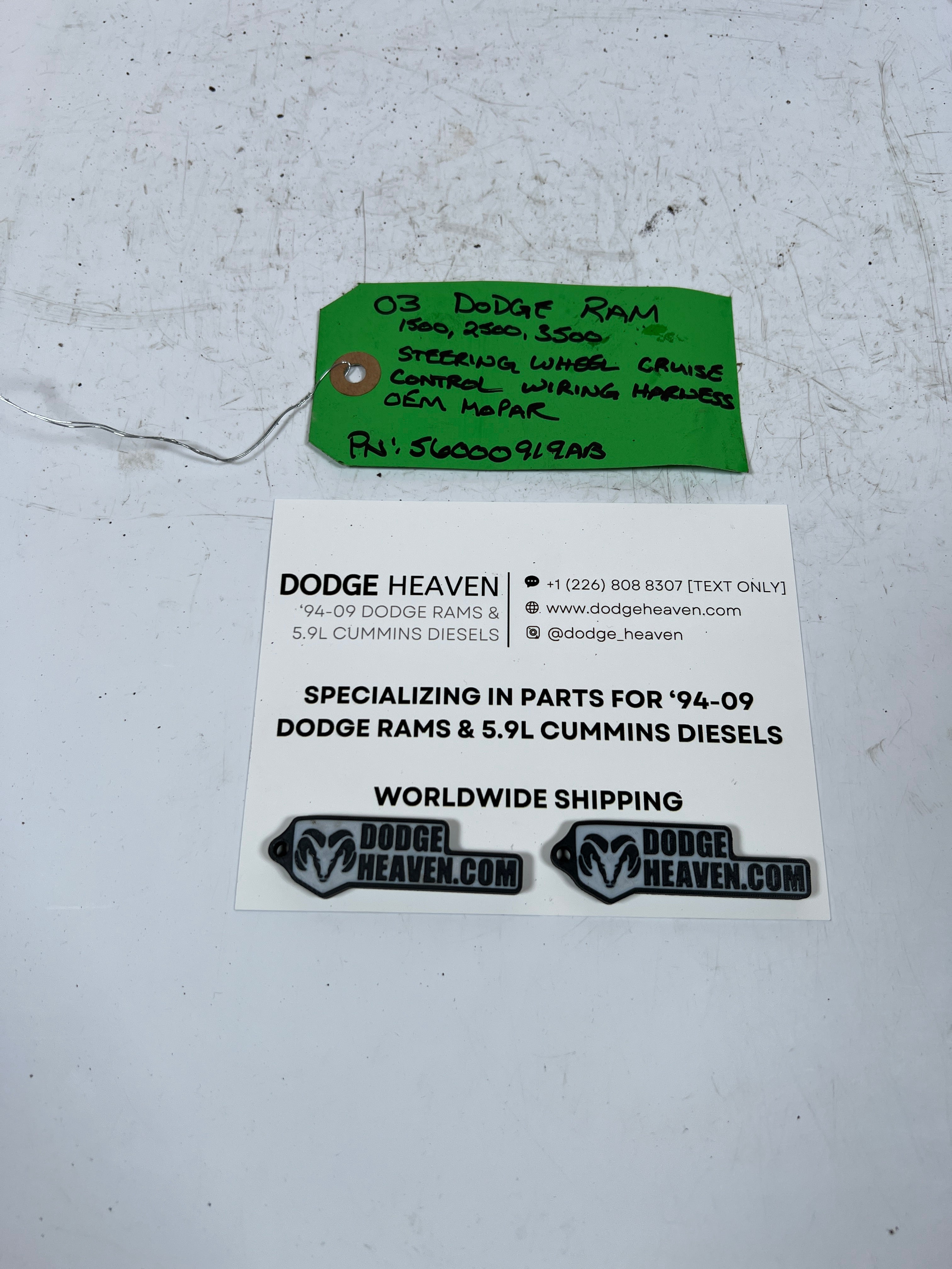2003-2003 Dodge Ram 1500-3500 Steering Wheel Cruise Control Wiring Harness