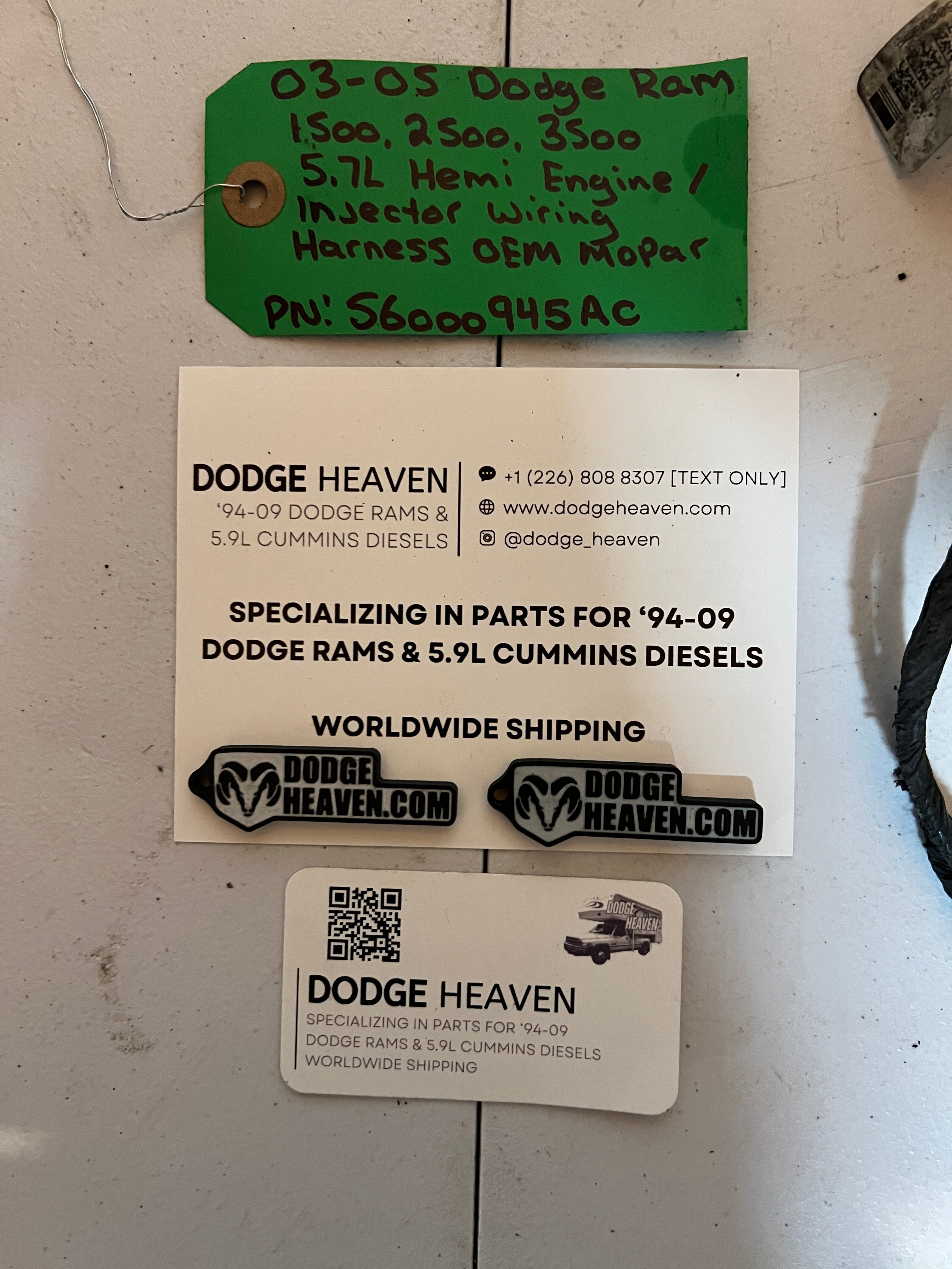 2003 Dodge Ram 5.7L Hemi Engine / Injector Wiring Harness