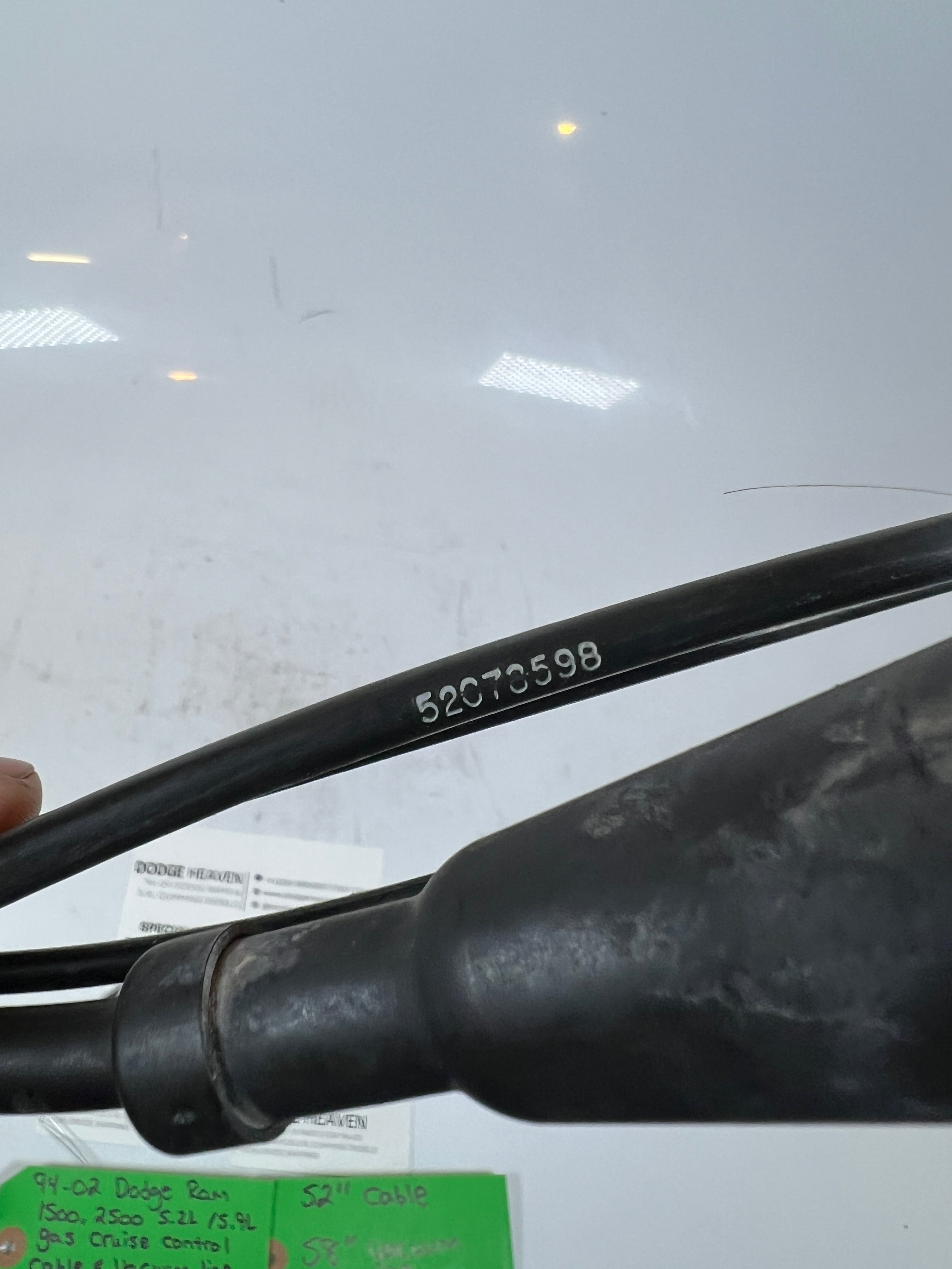 1994-2002 Dodge Ram 5.2L / 5.9L Gas Cruise Control Cable & Vacuum Line