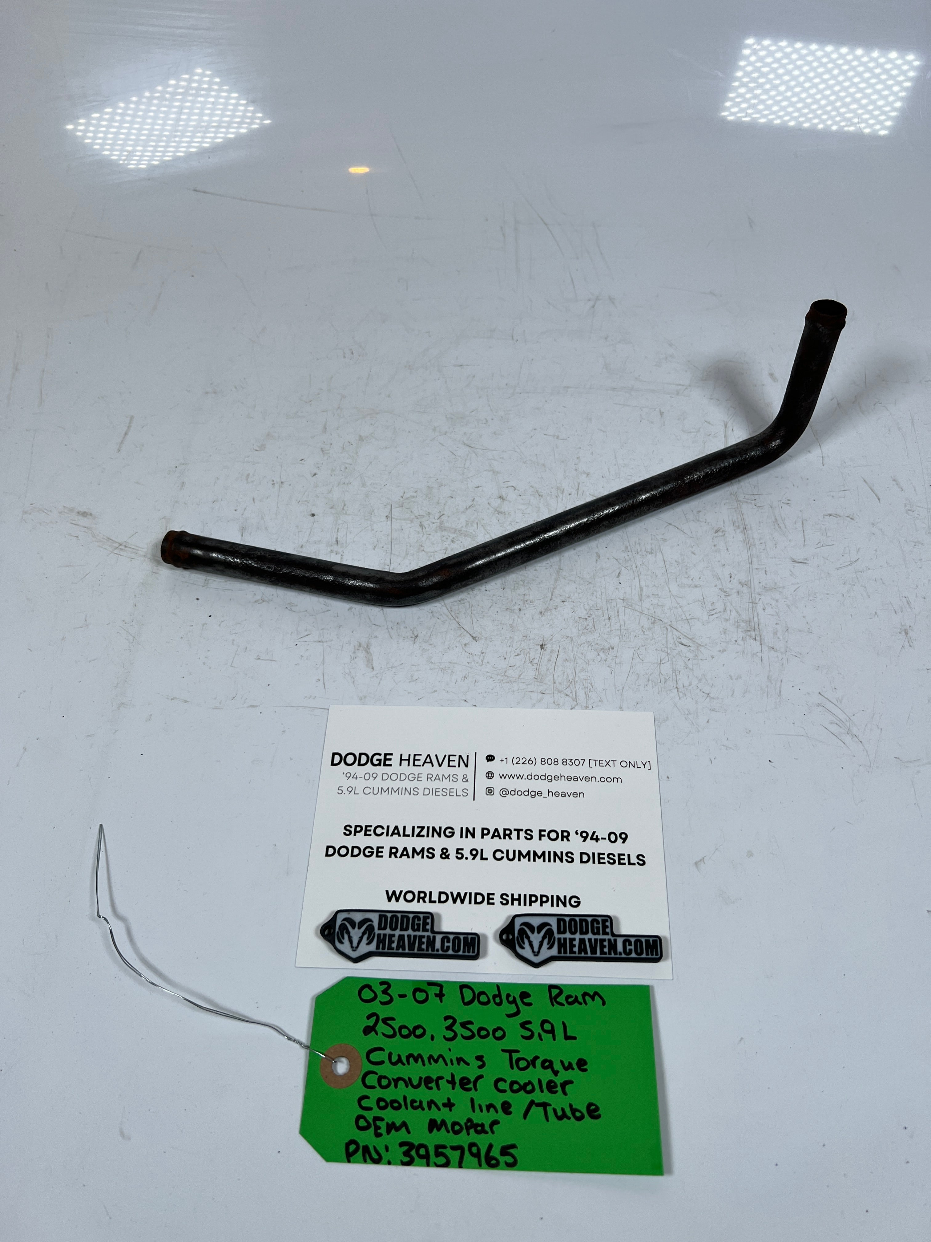 2003-2007 Dodge Ram 5.9L Cummins Torque Converter Cooler Coolant Tube