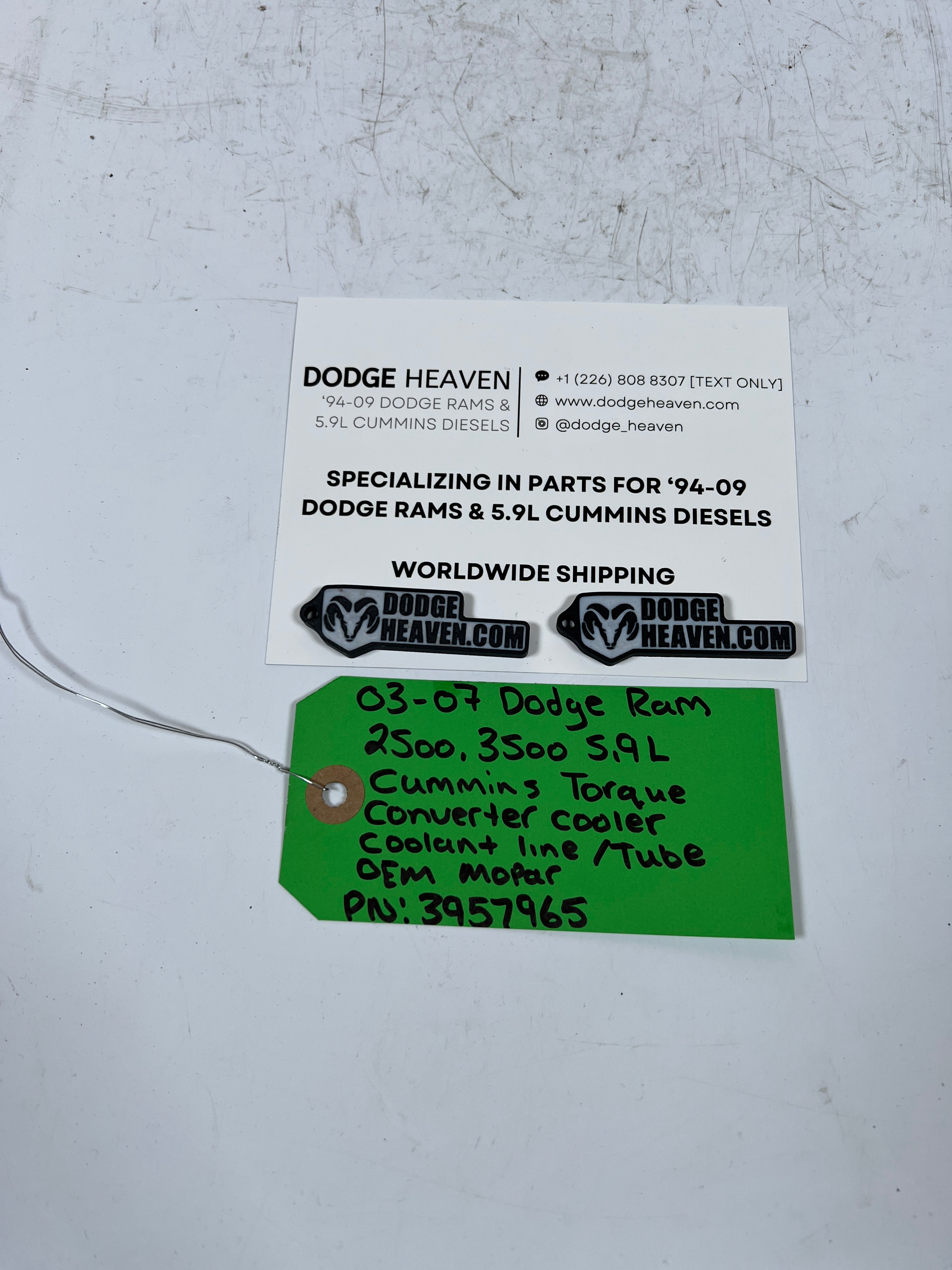 2003-2007 Dodge Ram 5.9L Cummins Torque Converter Cooler Coolant Tube