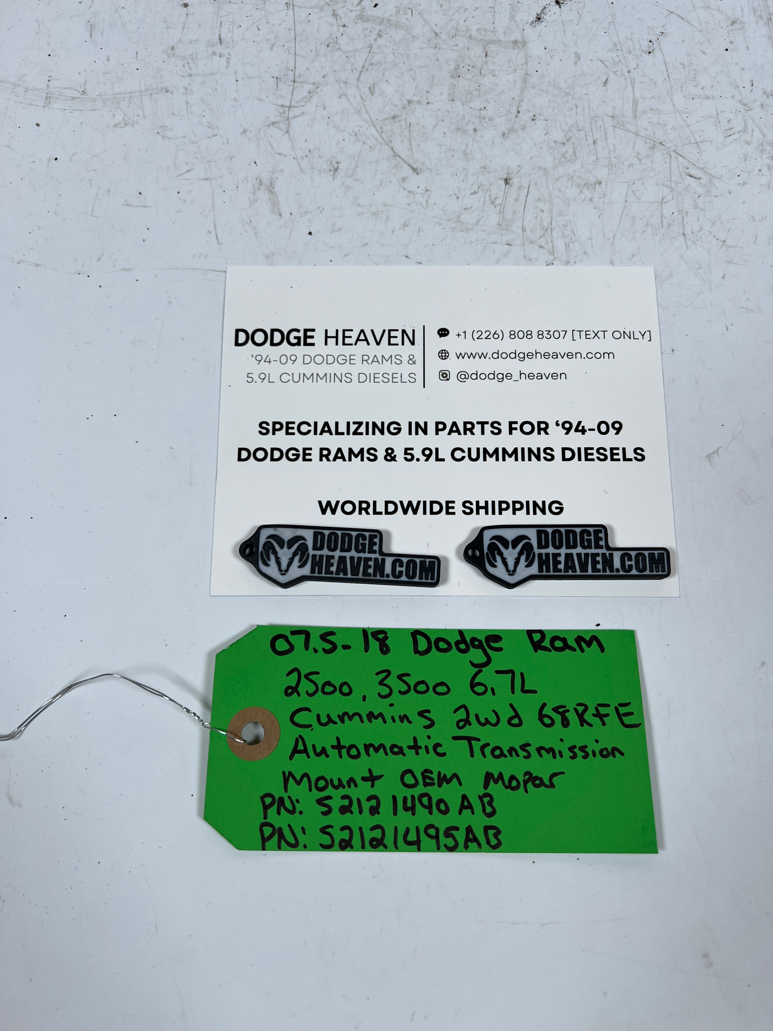 2007.5-2018 Dodge Ram 6.7L Cummins 68RFE 2WD Transmission Mount