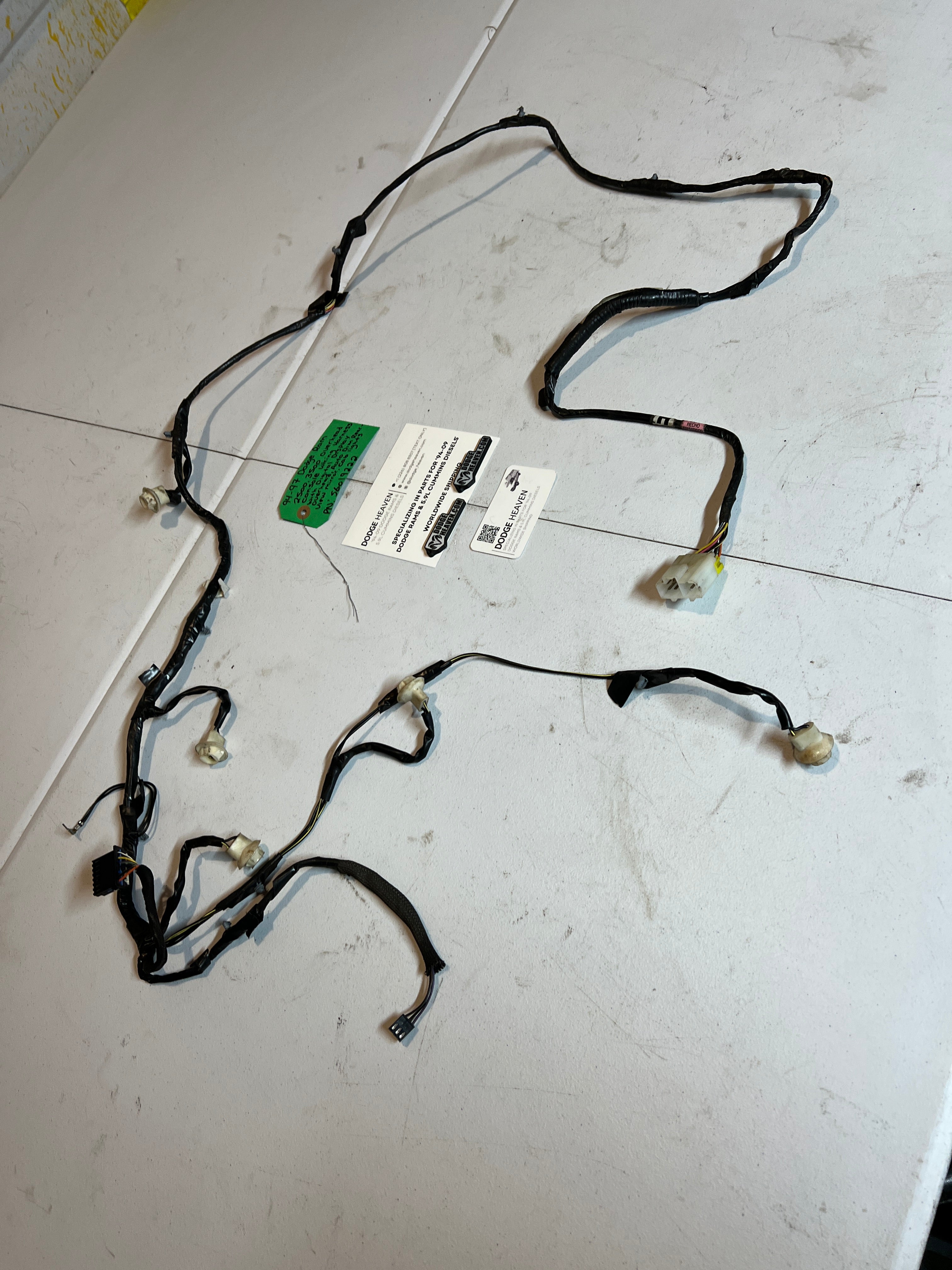1994-1997 Dodge Ram 2500 3500 Over Head Console Wiring Harness W Cab Lights