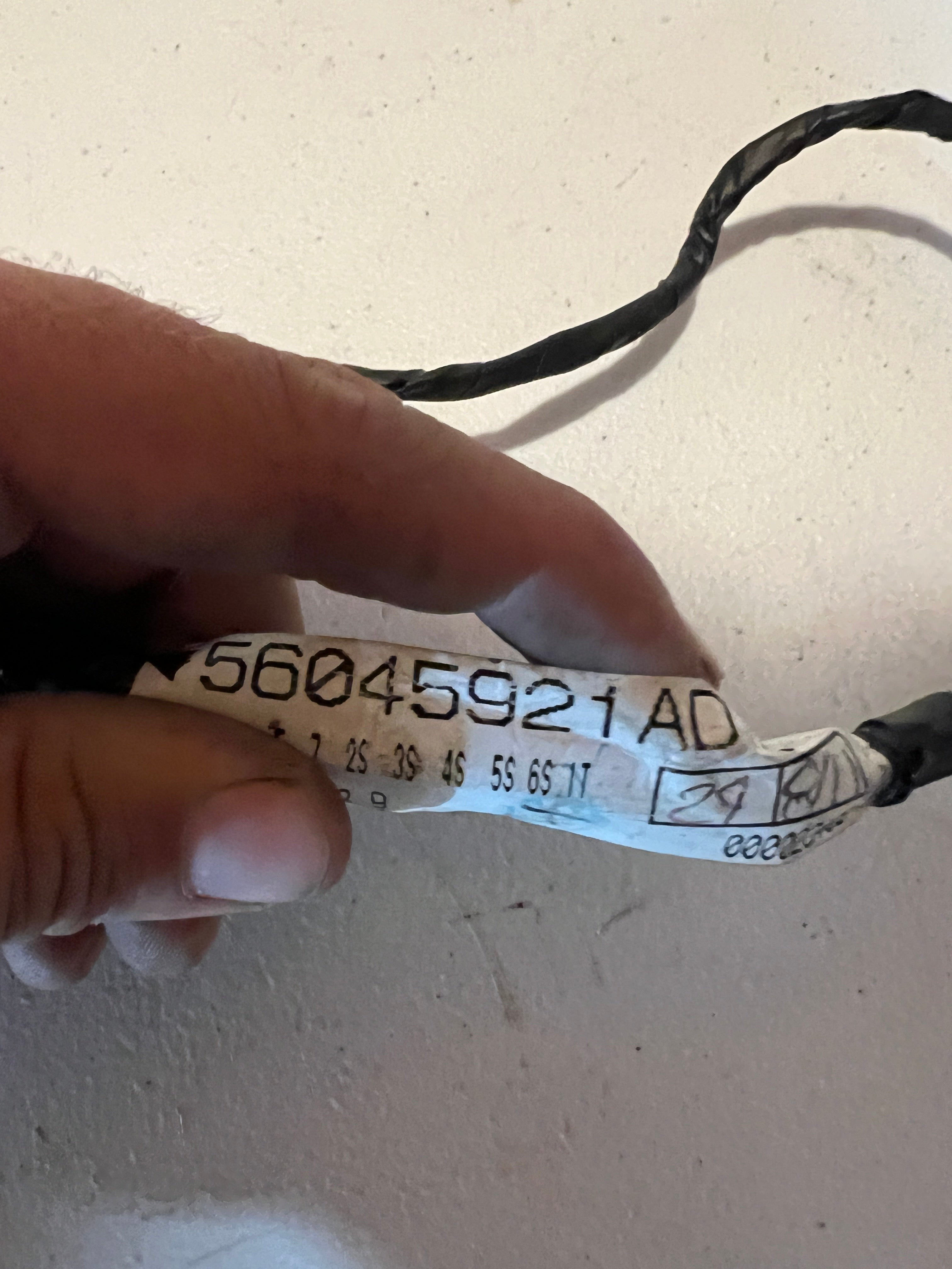 1999-2002 Dodge Ram 1500-3500 Over Head Console Wiring Harness