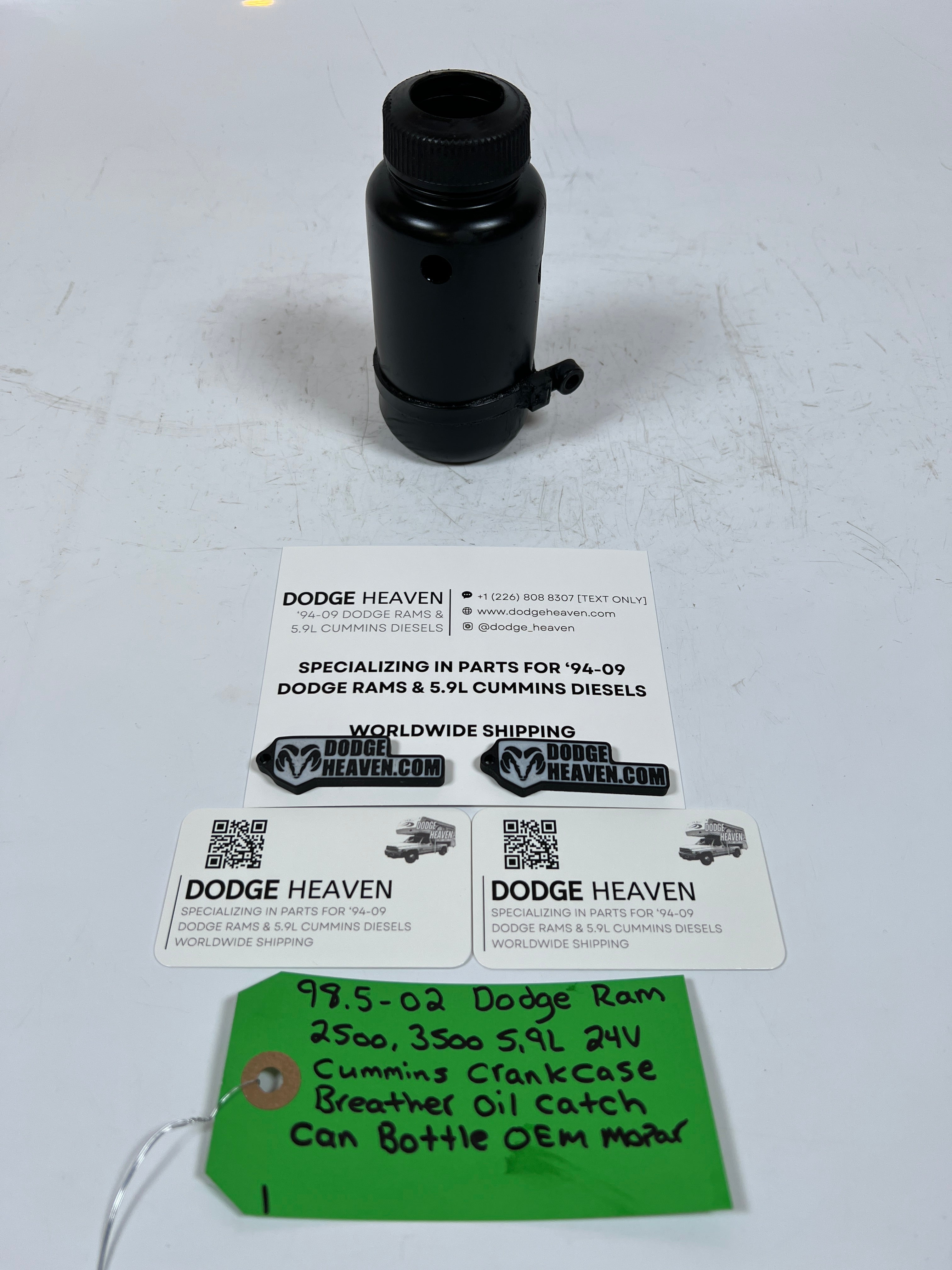 1998.5-2002 Dodge Ram 5.9L 24 Valve Cummins Crank Case Breather OIl Catch Can