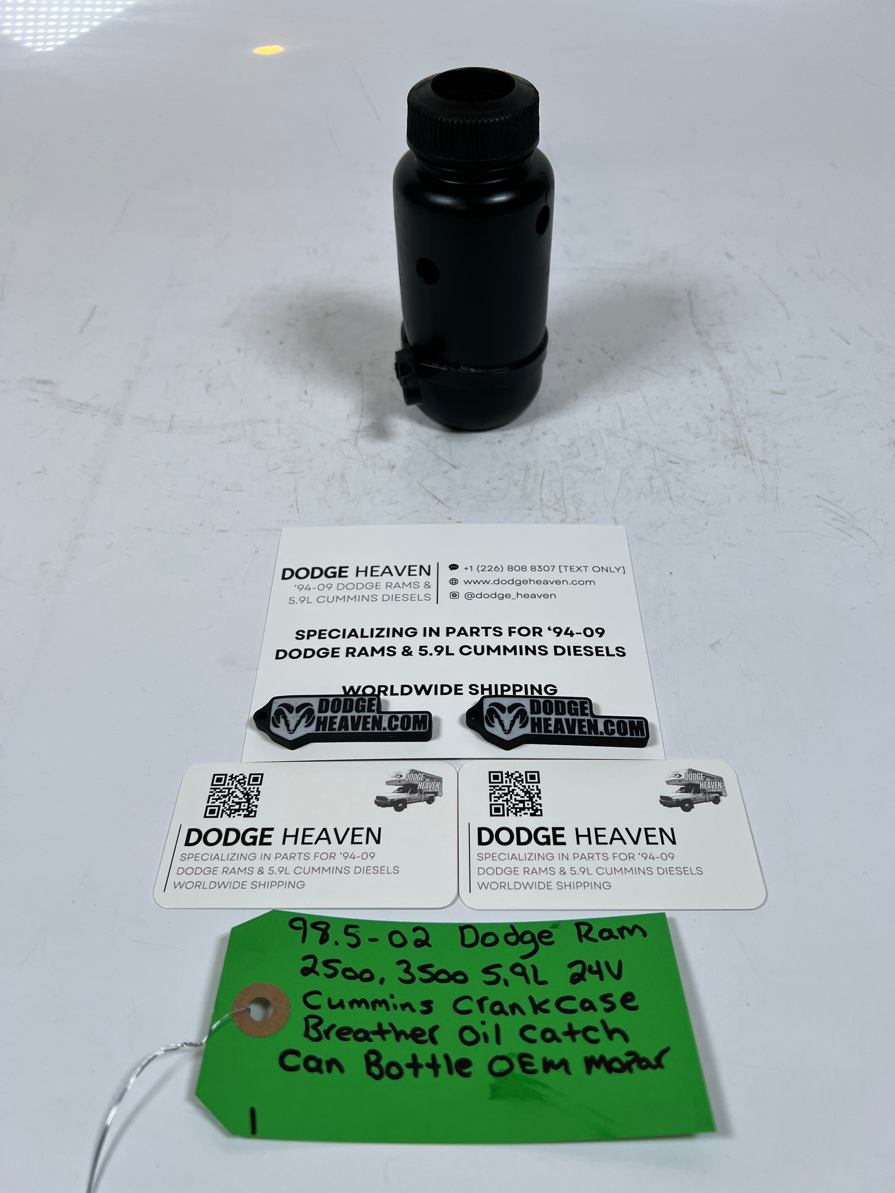 1998.5-2002 Dodge Ram 5.9L 24 Valve Cummins Crank Case Breather OIl Catch Can