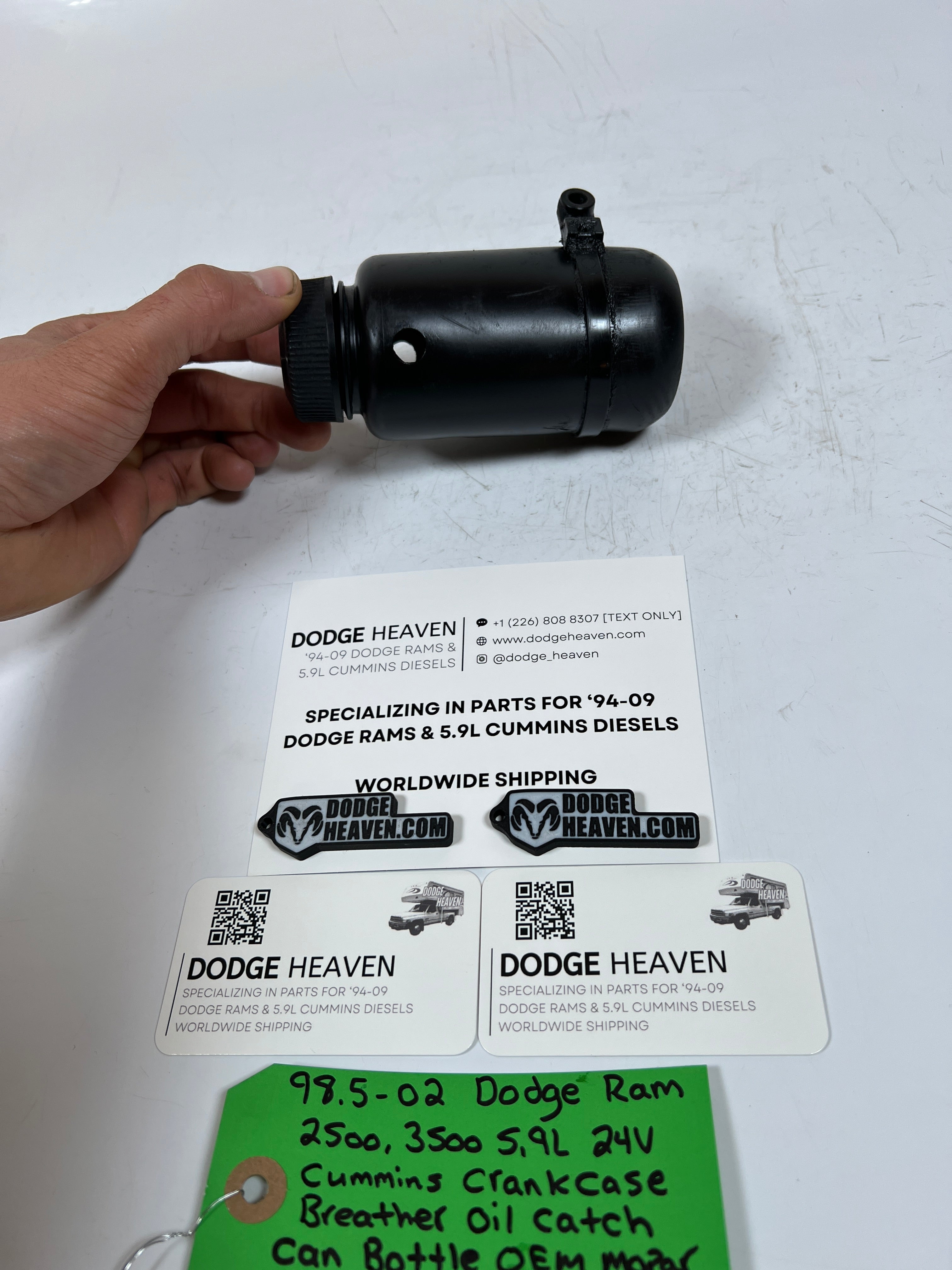 1998.5-2002 Dodge Ram 5.9L 24 Valve Cummins Crank Case Breather OIl Catch Can