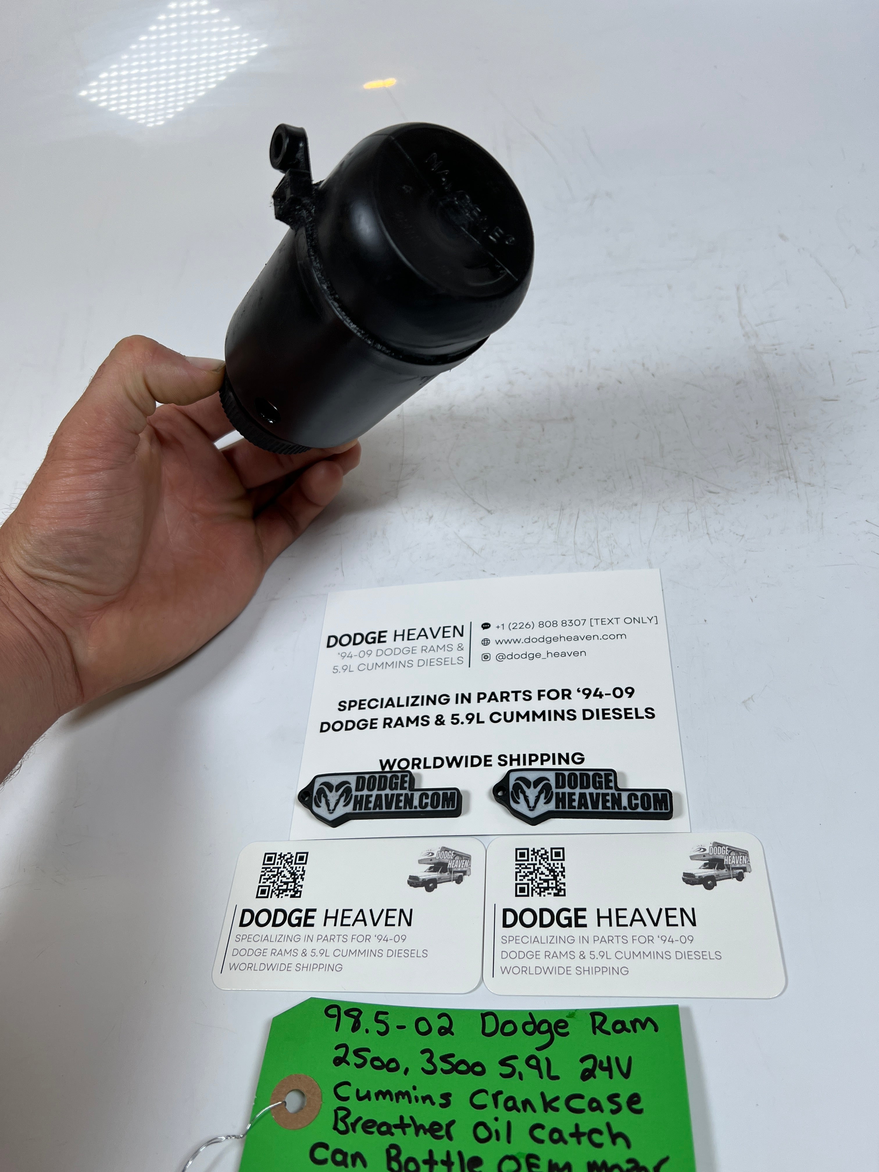 1998.5-2002 Dodge Ram 5.9L 24 Valve Cummins Crank Case Breather OIl Catch Can