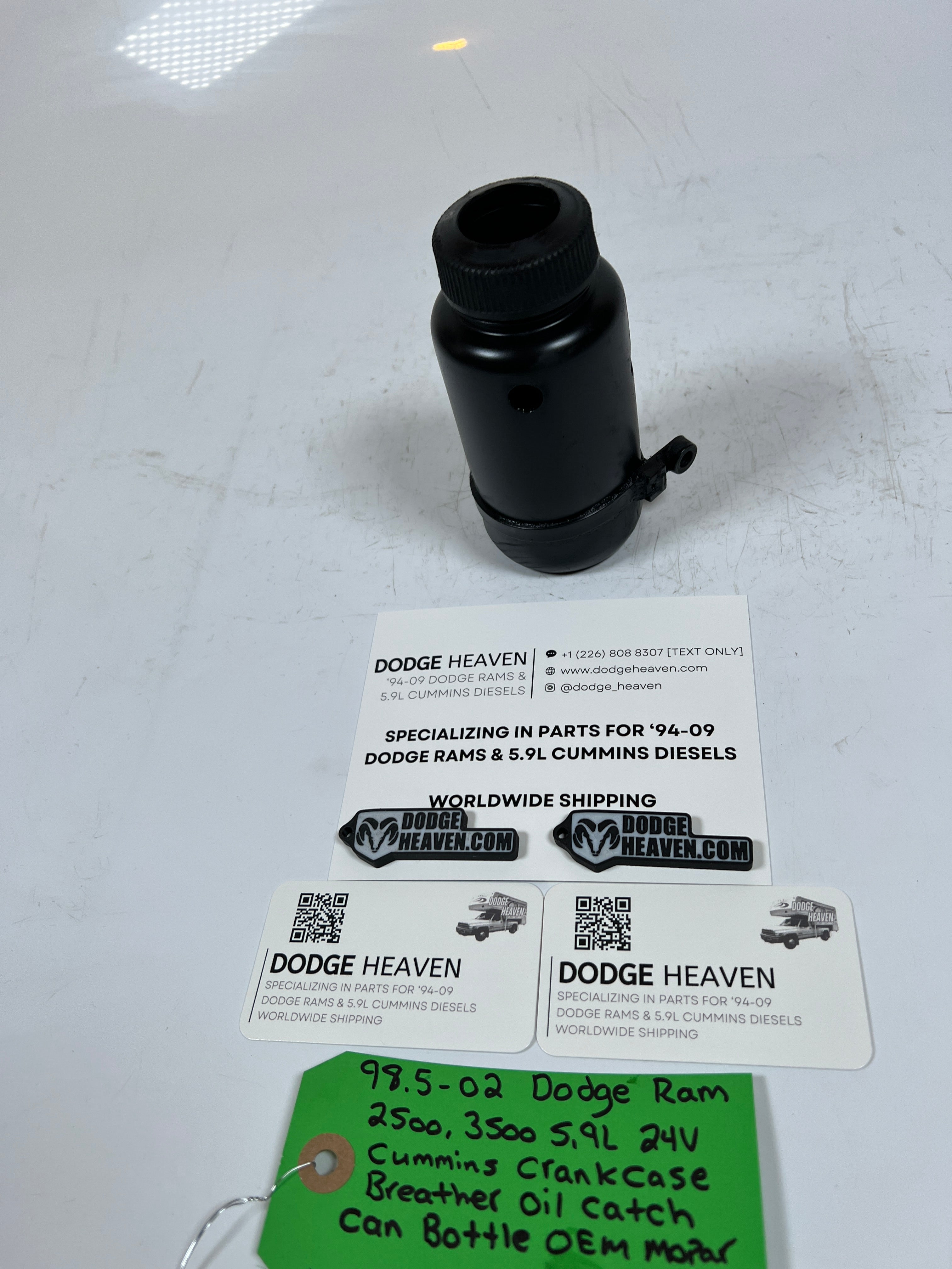 1998.5-2002 Dodge Ram 5.9L 24 Valve Cummins Crank Case Breather OIl Catch Can