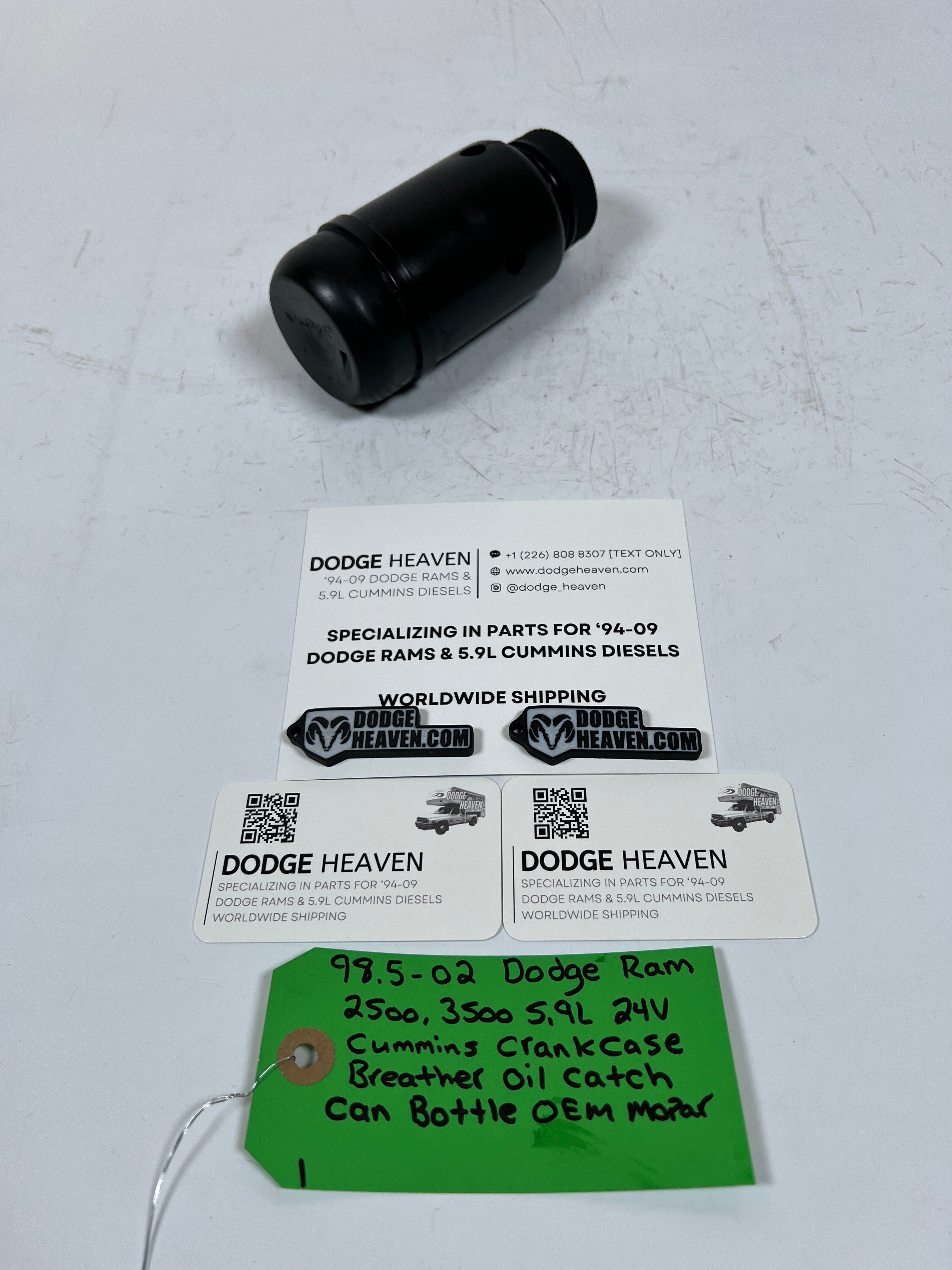 1998.5-2002 Dodge Ram 5.9L 24 Valve Cummins Crank Case Breather OIl Catch Can