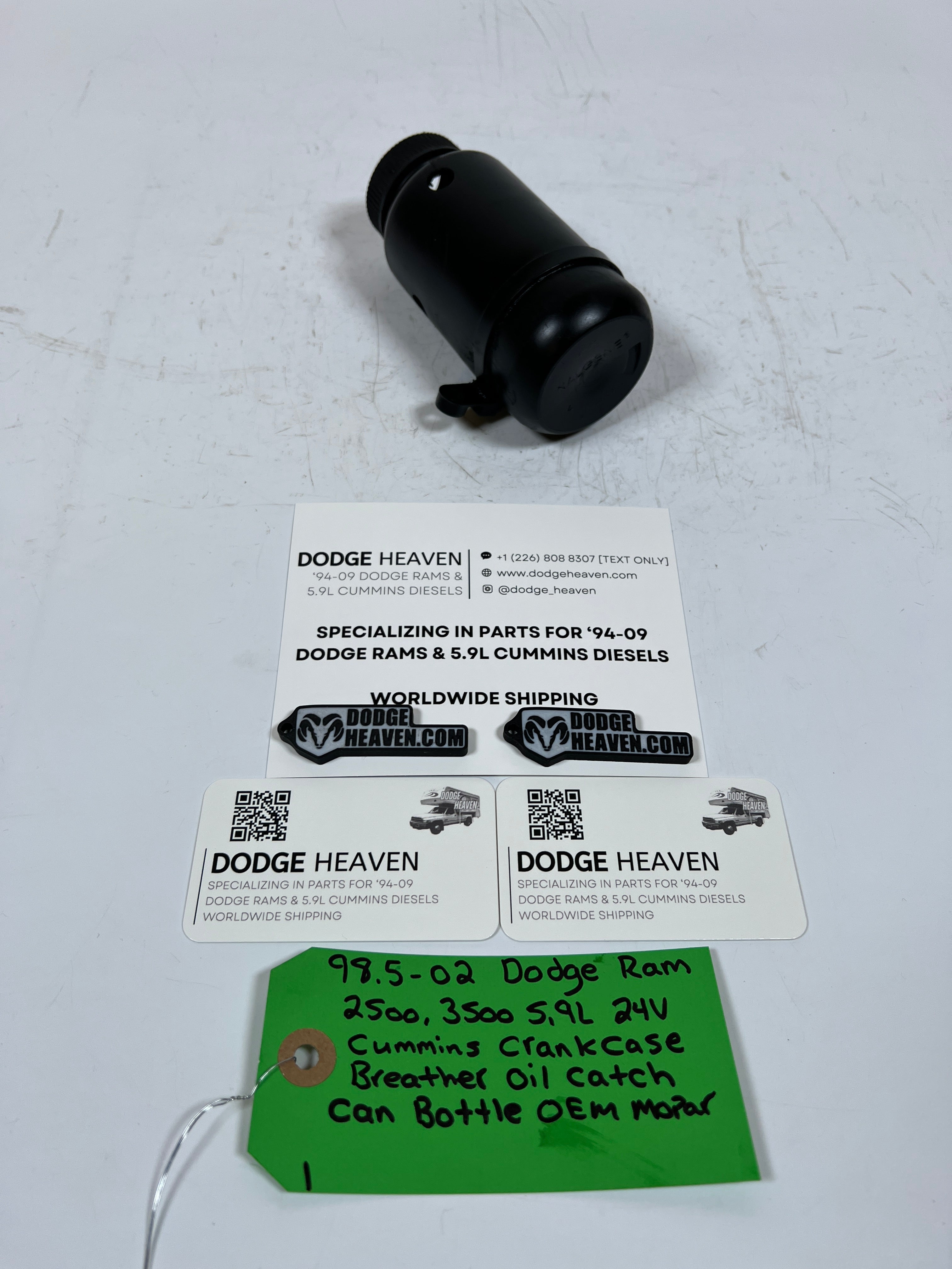 1998.5-2002 Dodge Ram 5.9L 24 Valve Cummins Crank Case Breather OIl Catch Can