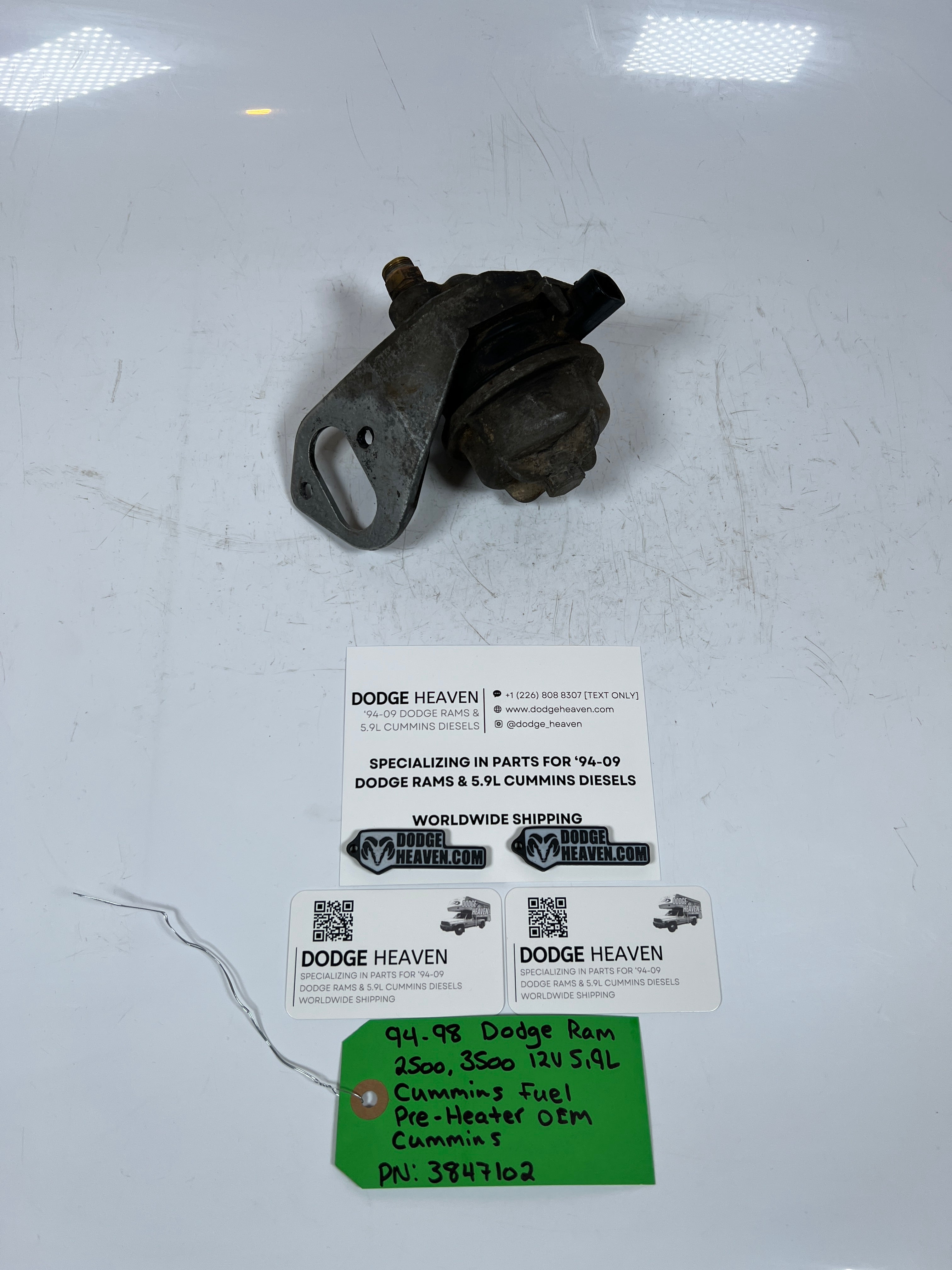 1994-1998 Dodge Ram 12 Valve 5.9L Cummins Fuel Pre Heater