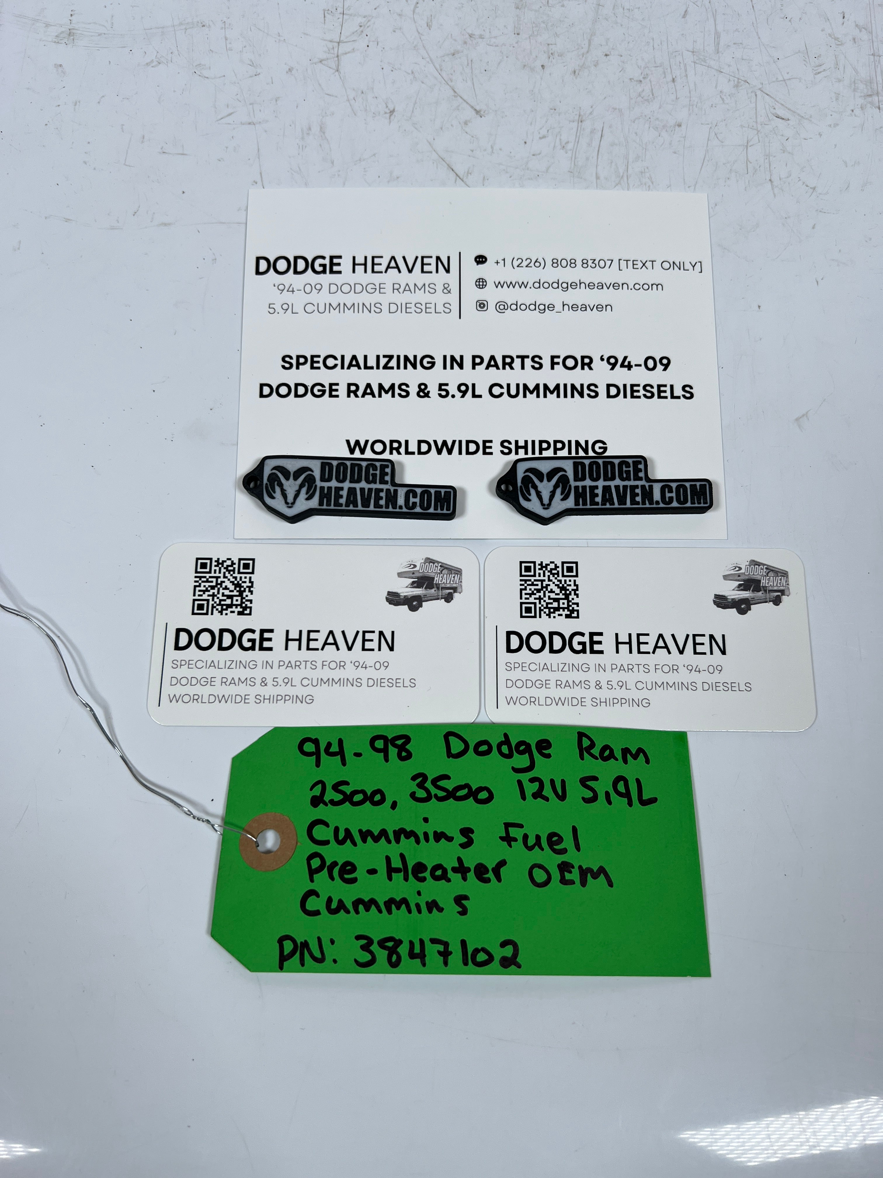 1994-1998 Dodge Ram 12 Valve 5.9L Cummins Fuel Pre Heater
