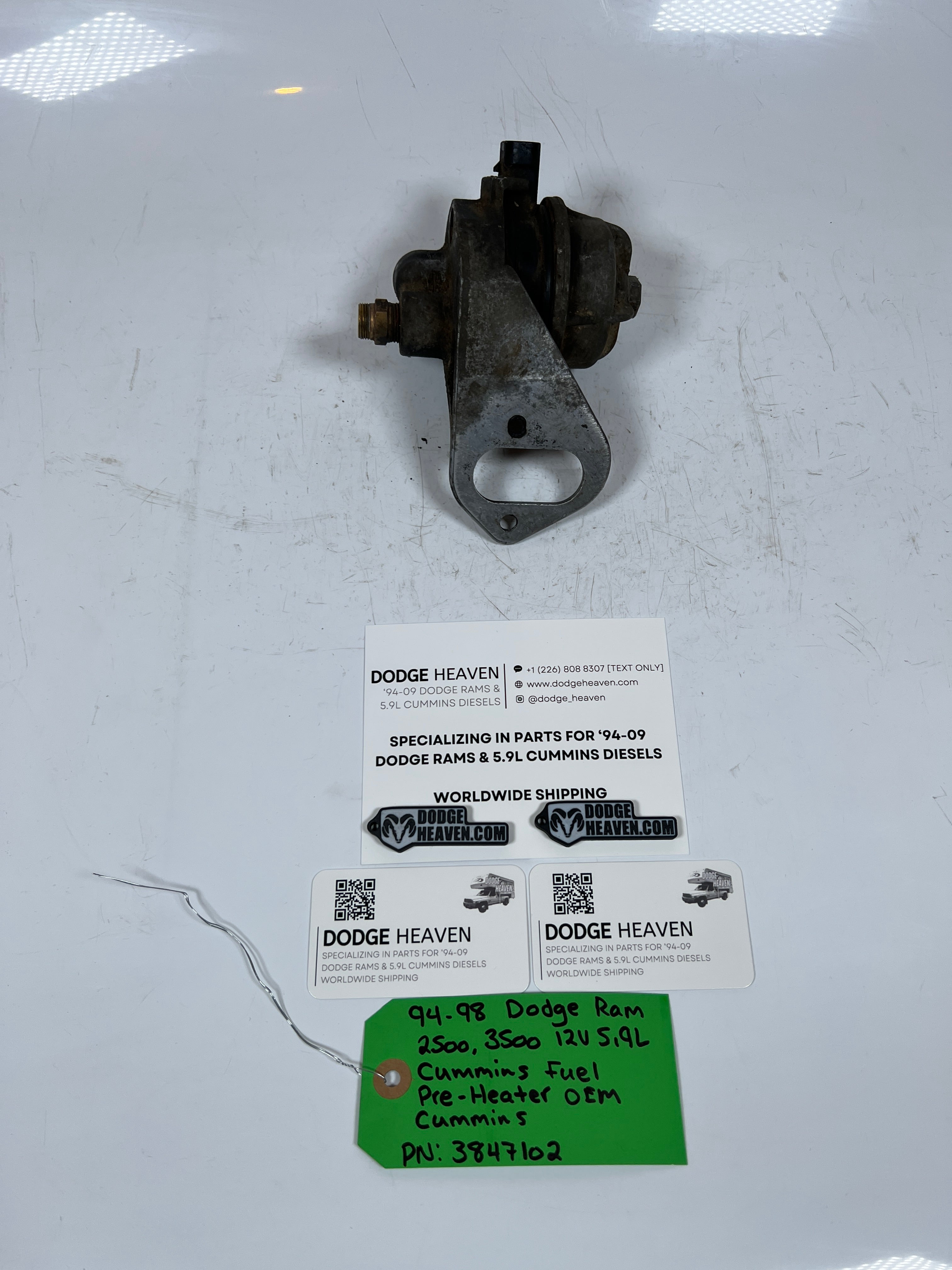 1994-1998 Dodge Ram 12 Valve 5.9L Cummins Fuel Pre Heater