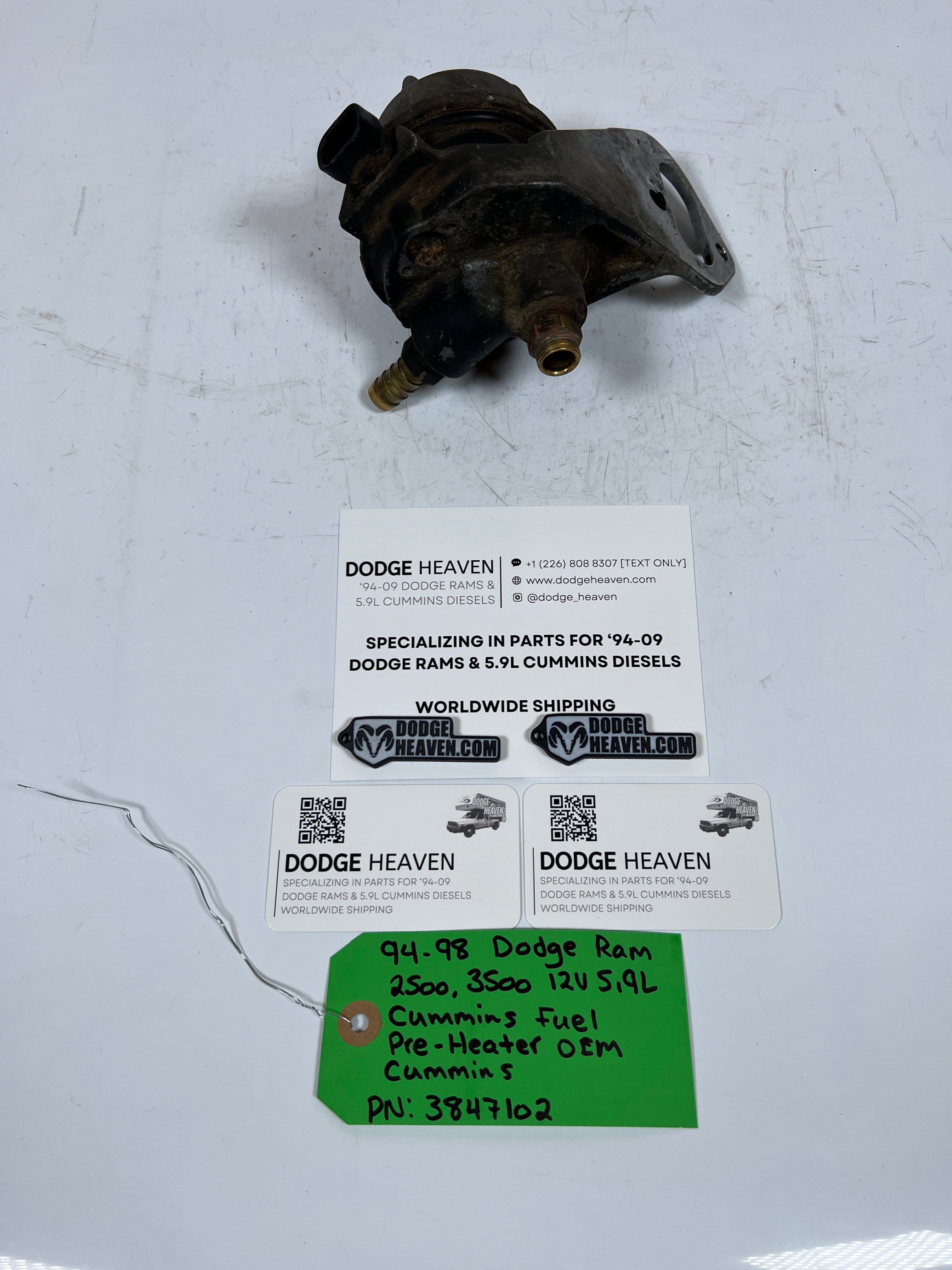 1994-1998 Dodge Ram 12 Valve 5.9L Cummins Fuel Pre Heater