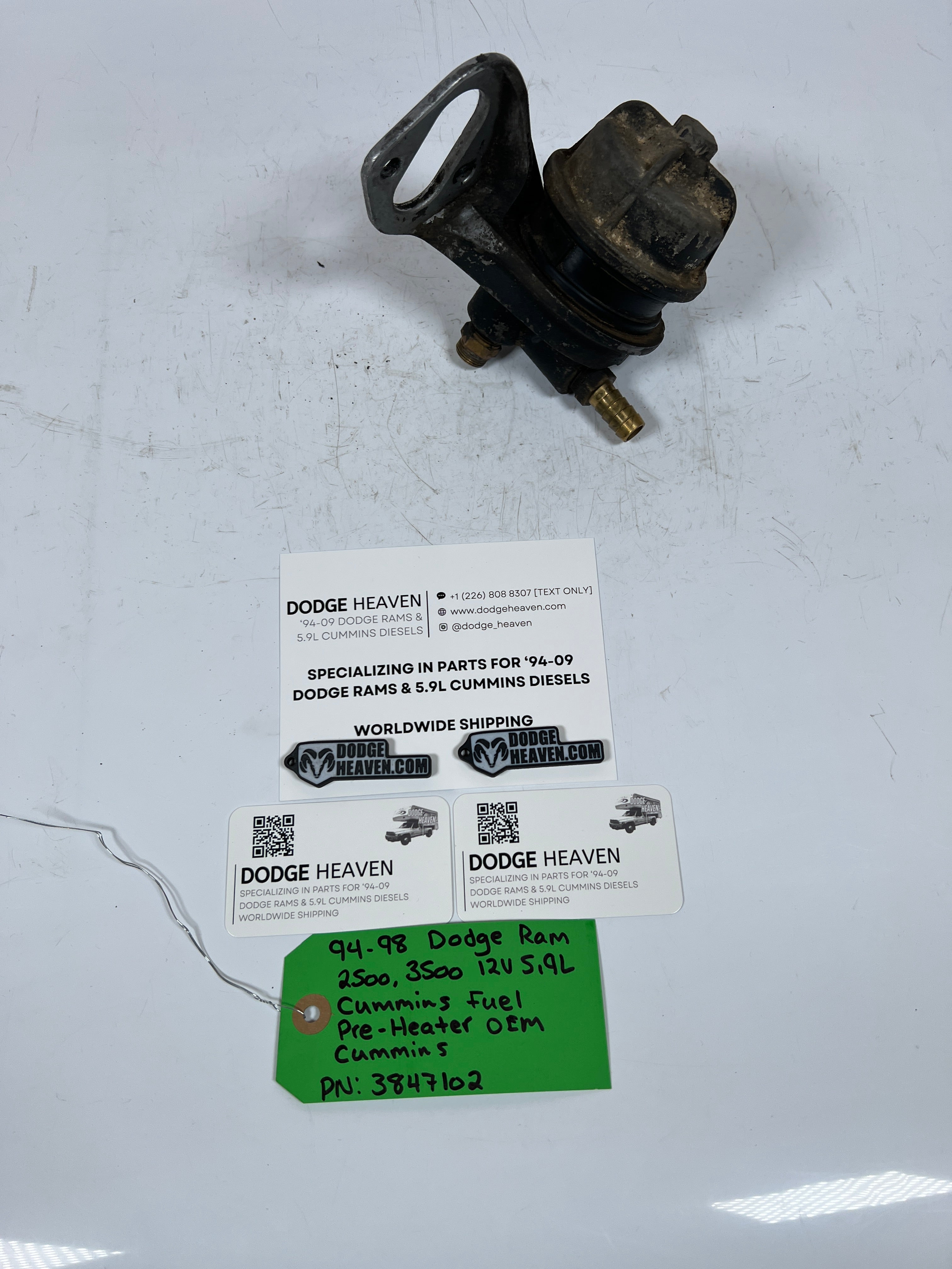1994-1998 Dodge Ram 12 Valve 5.9L Cummins Fuel Pre Heater