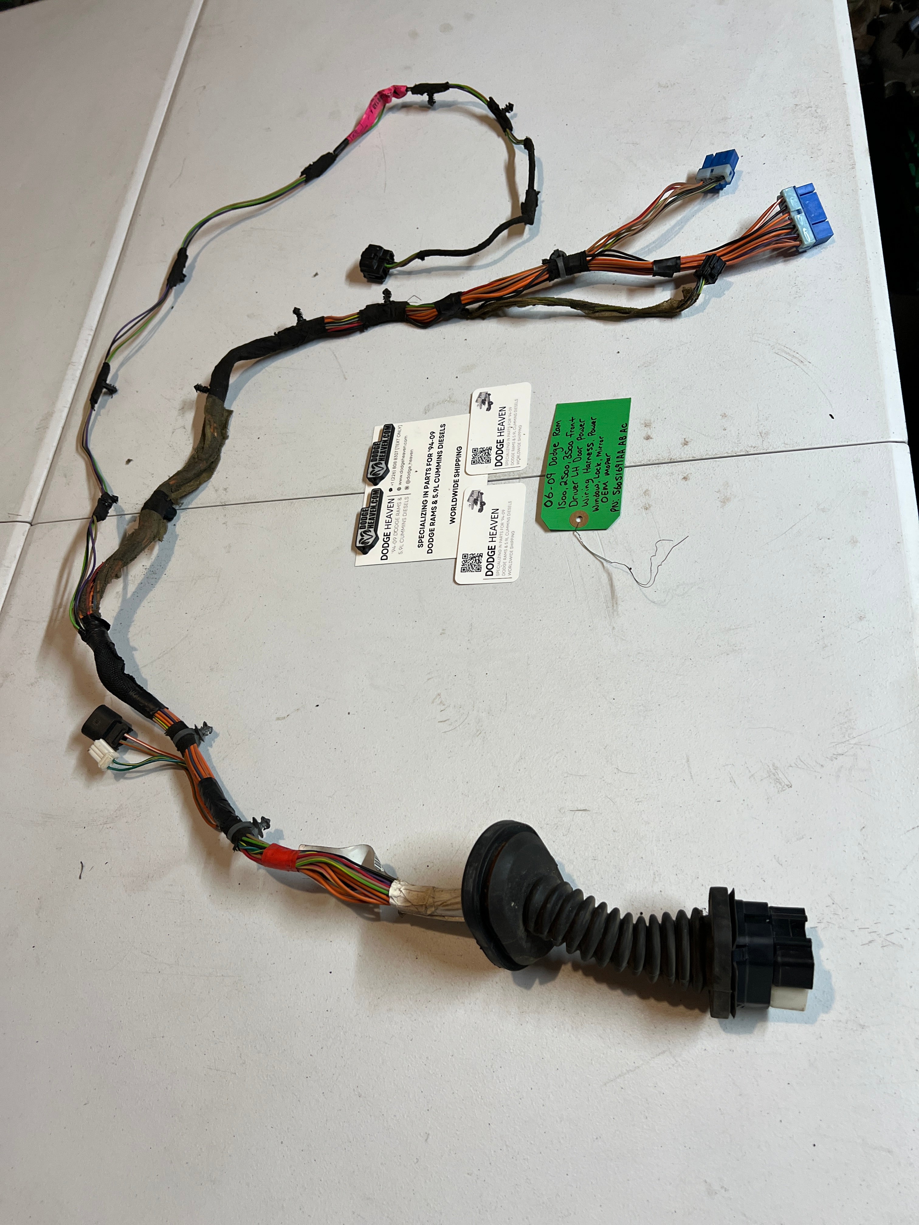 2006-2009 Dodge Ram 1500-3500 Driver Front LH Door Wiring Harness