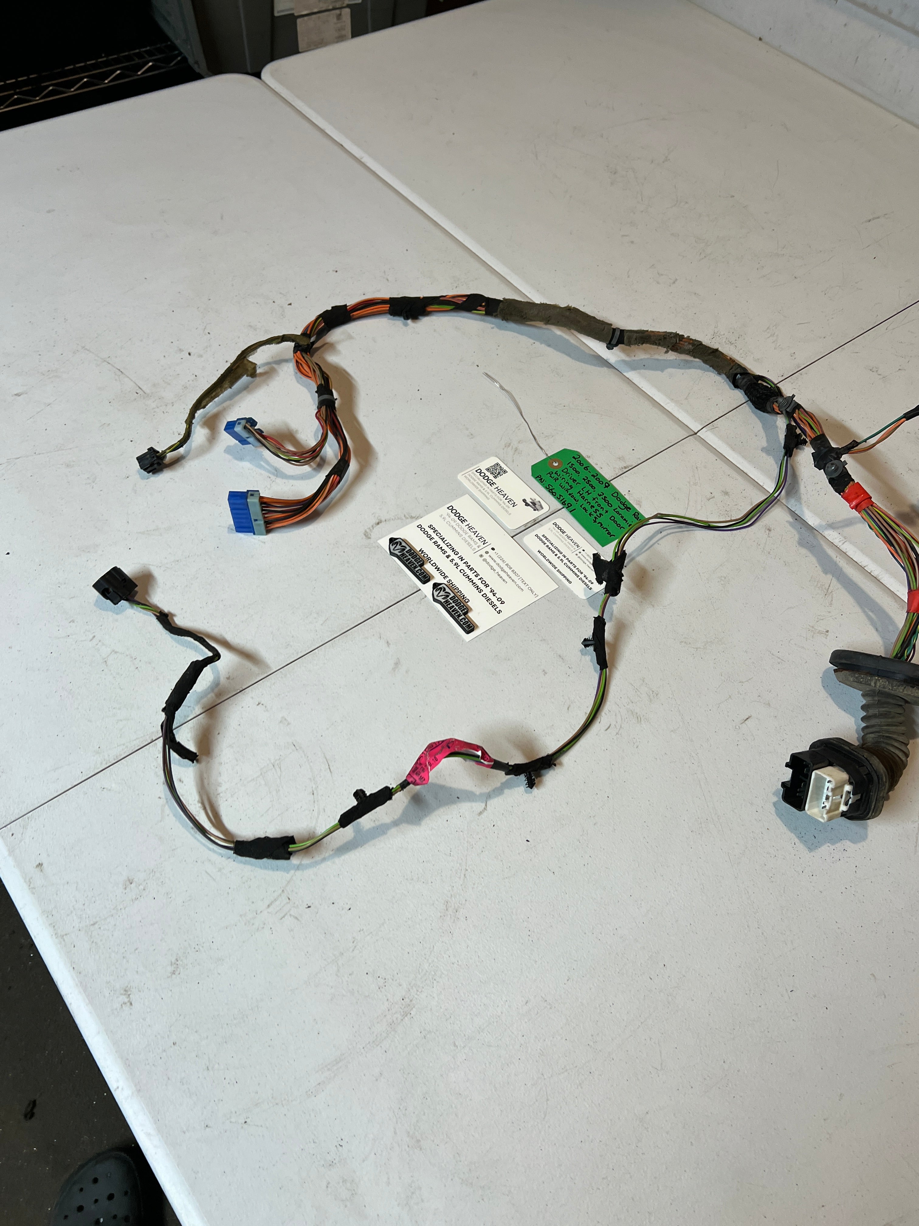 2006-2009 Dodge Ram 1500-3500 Driver Front LH Door Wiring Harness